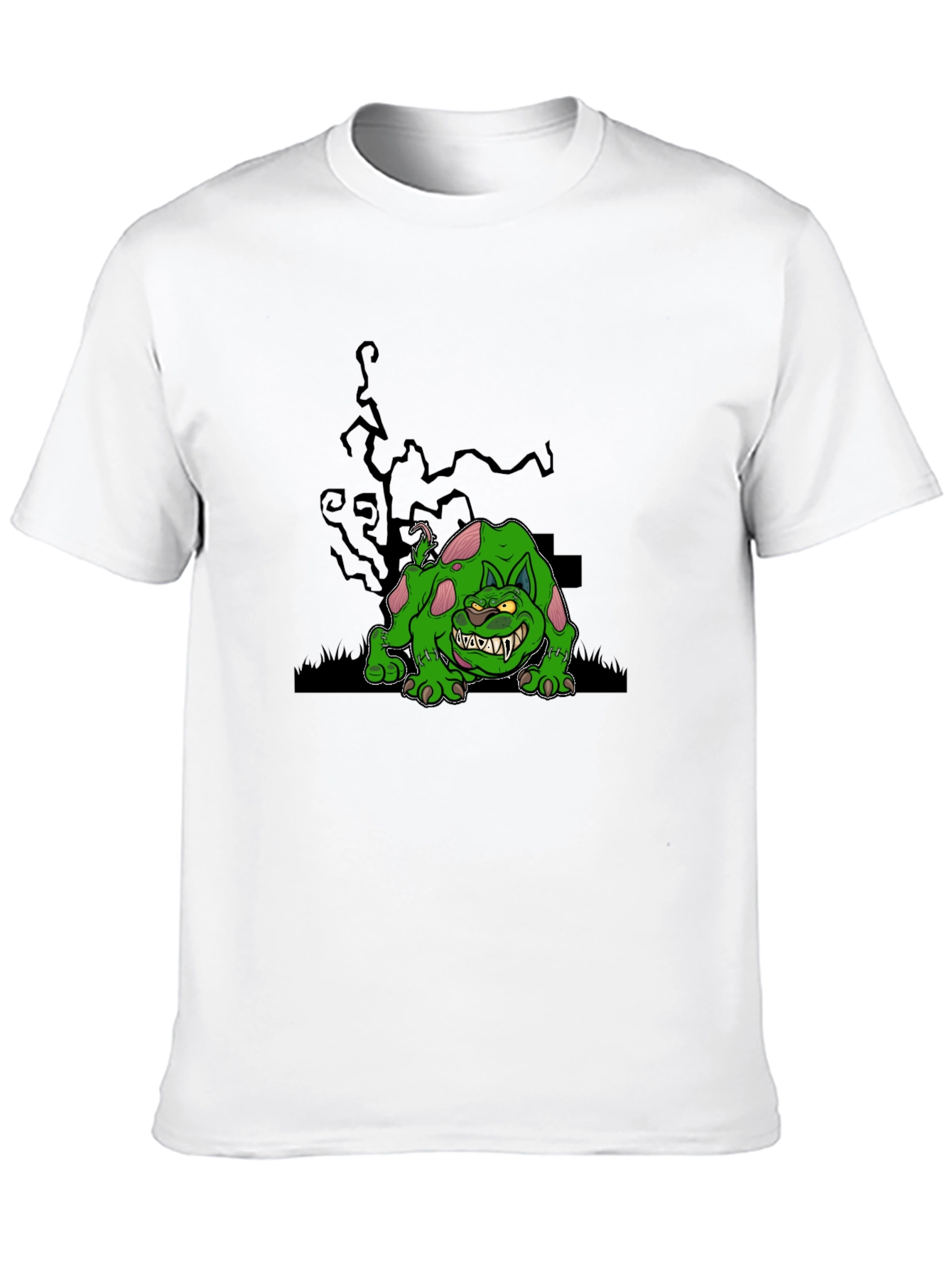 Spooky Green Monster Graphic Tee