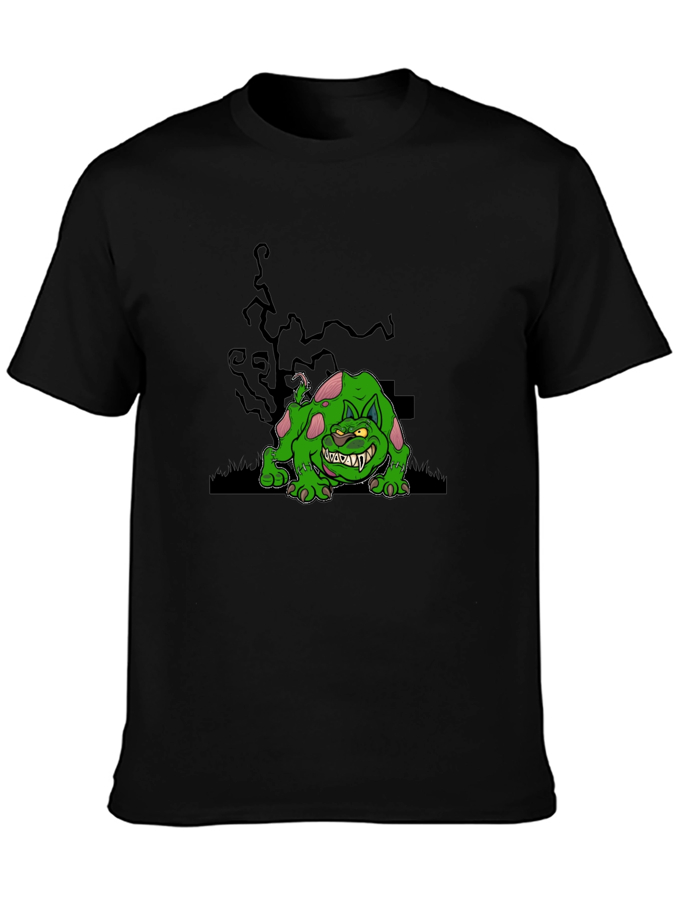 Spooky Green Monster Graphic Tee