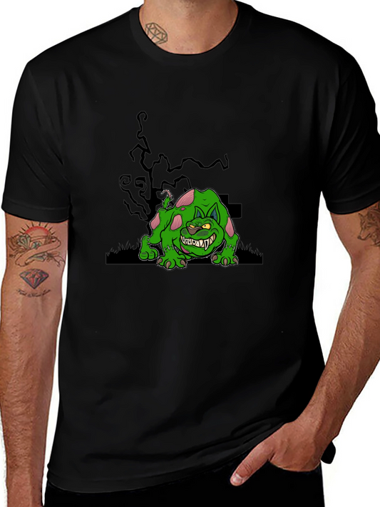 Spooky Green Monster Graphic Tee
