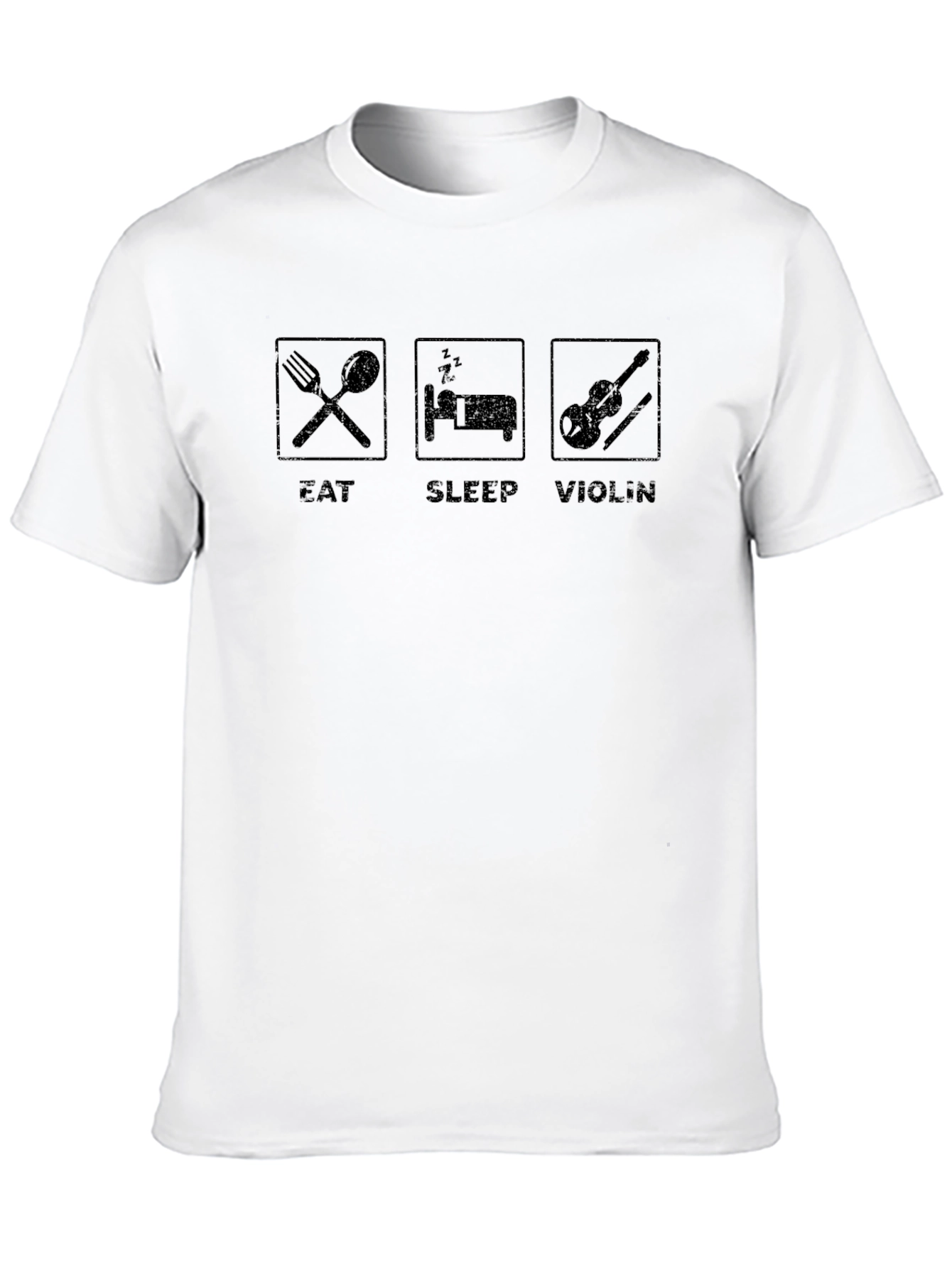 Eat Sleep Violin Funny Graphic Tee