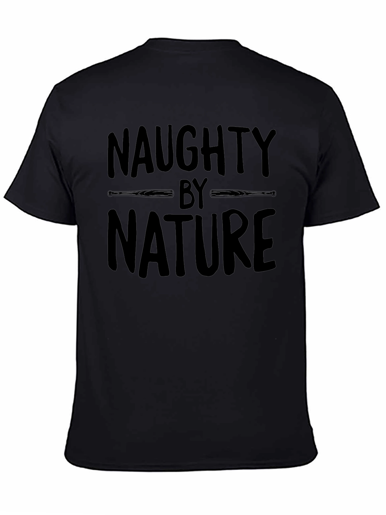 Naughty by Nature Graphic Tee - Mens Black T-Shirt