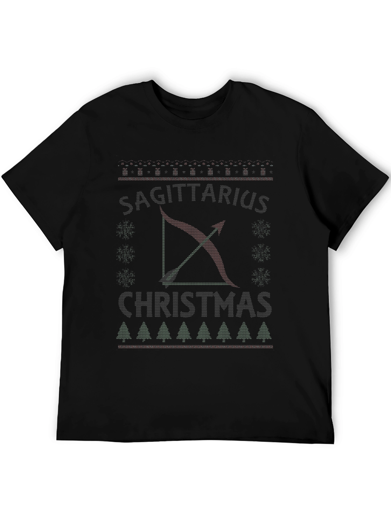 Sagittarius Christmas T-Shirt Ugly Sweater Style