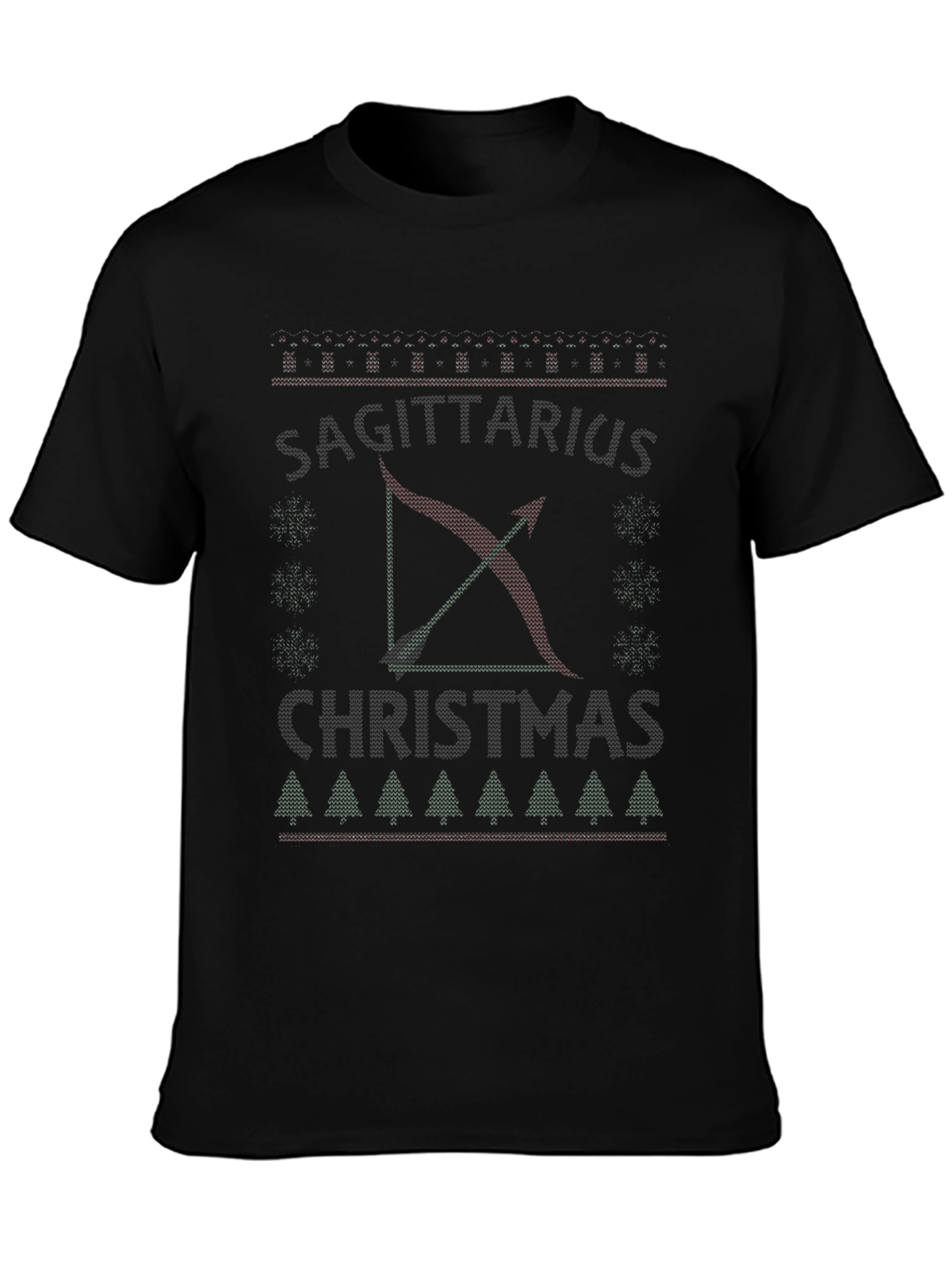 Sagittarius Christmas T-Shirt Ugly Sweater Style