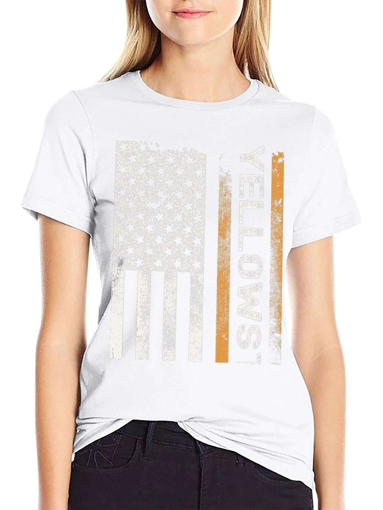 Yellowstone Flag Graphic T-Shirt
