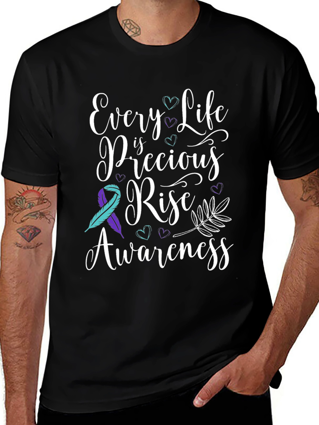 Every Life is Precious Tee: Suicide Awareness Shirt