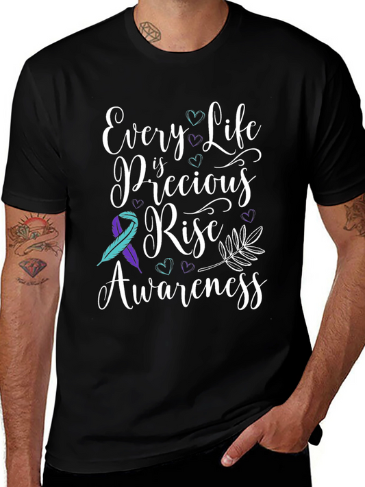 Every Life is Precious Tee: Suicide Awareness Shirt