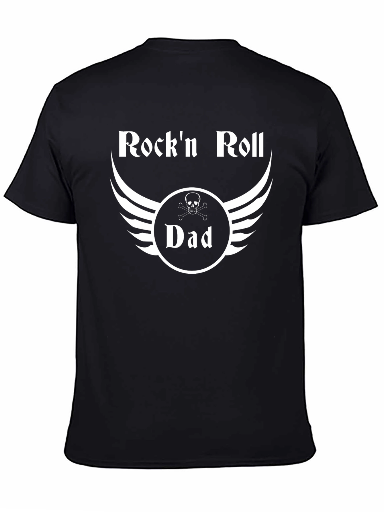 Rockn Roll Dad T-Shirt - Black Graphic Tee