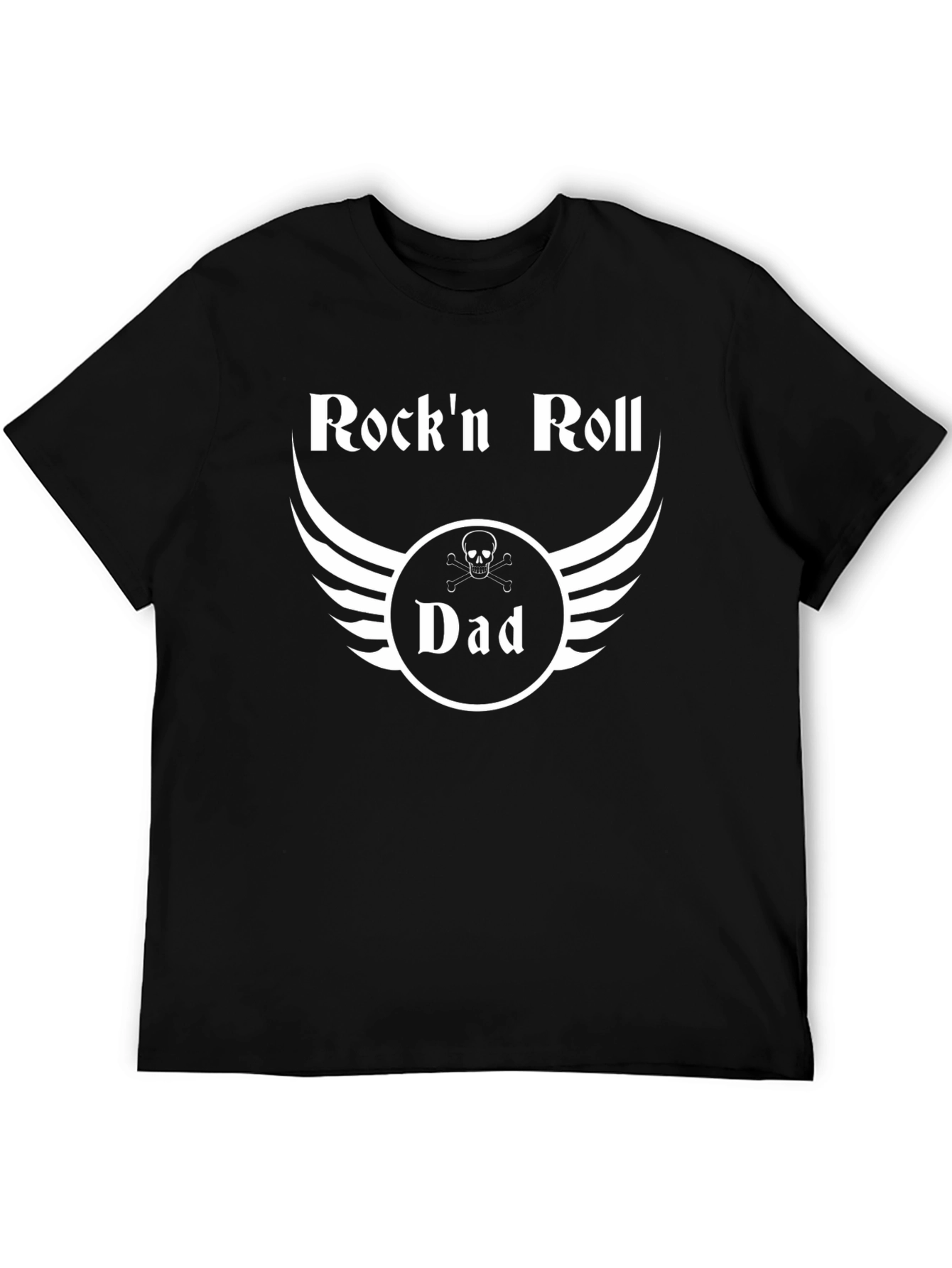 Rockn Roll Dad T-Shirt - Black Graphic Tee