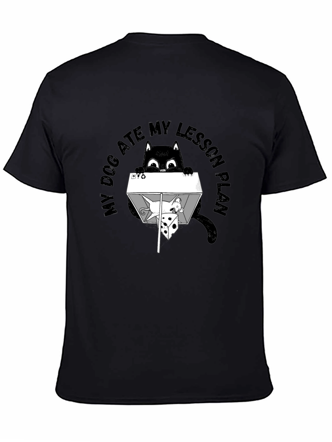 Funny Cat Ate Lesson Plan T-Shirt