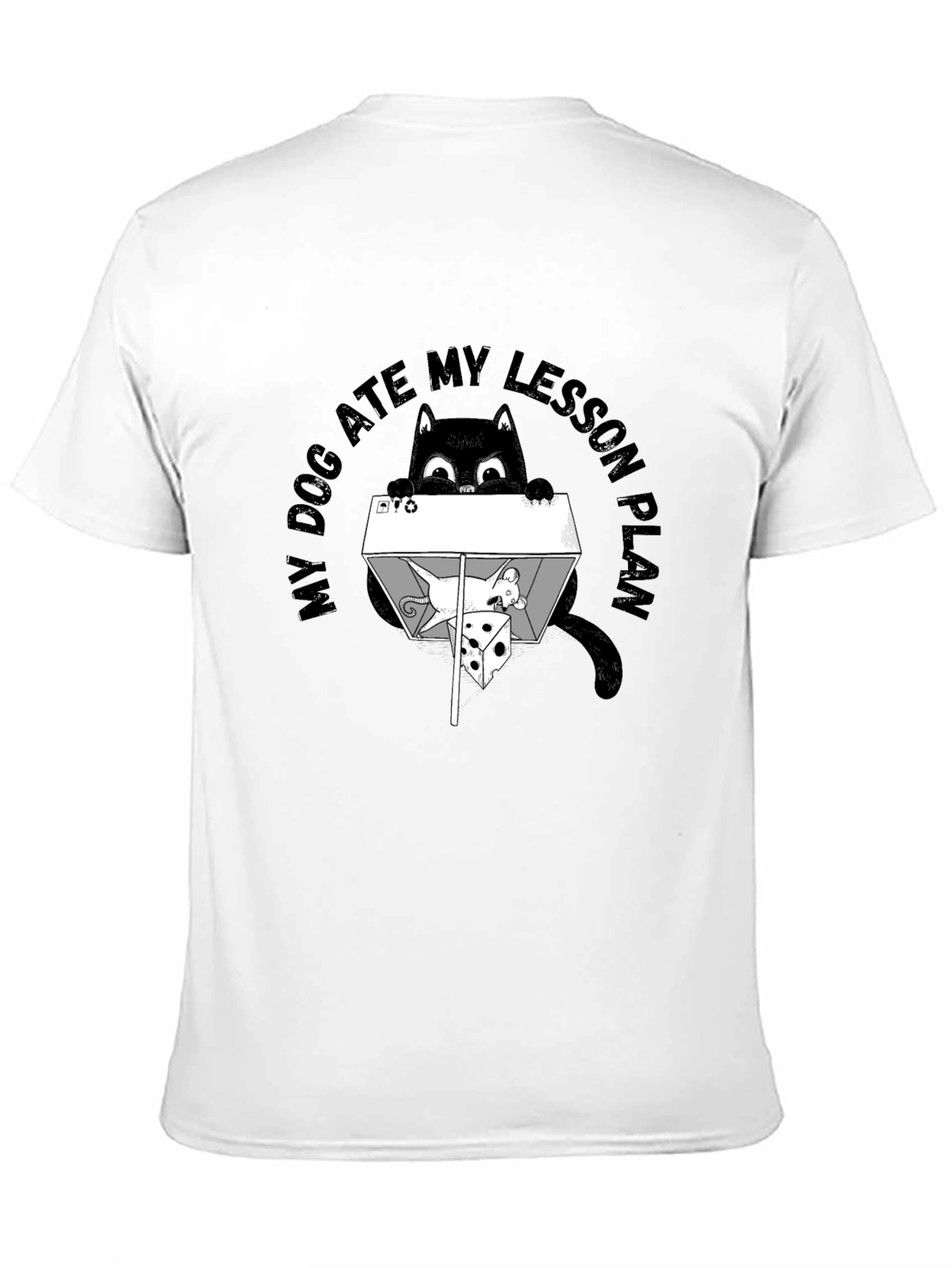 Funny Cat Ate Lesson Plan T-Shirt