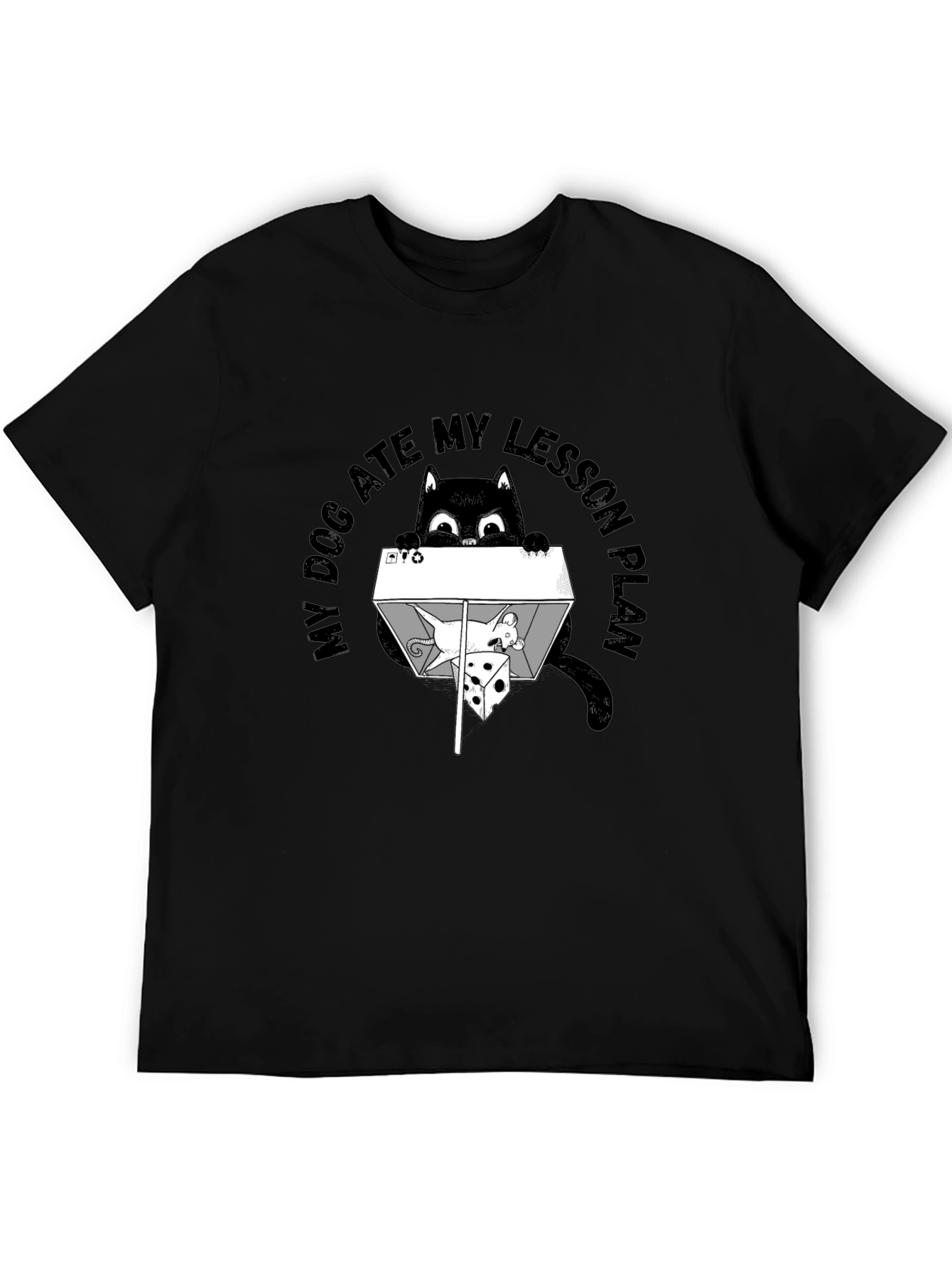 Funny Cat Ate Lesson Plan T-Shirt