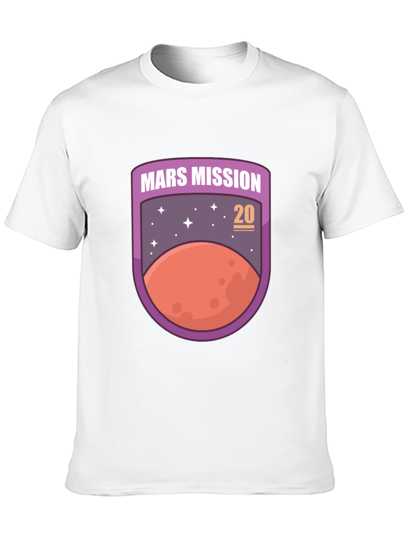 Mars Mission 20 Unisex T-Shirt Space Graphic Tee