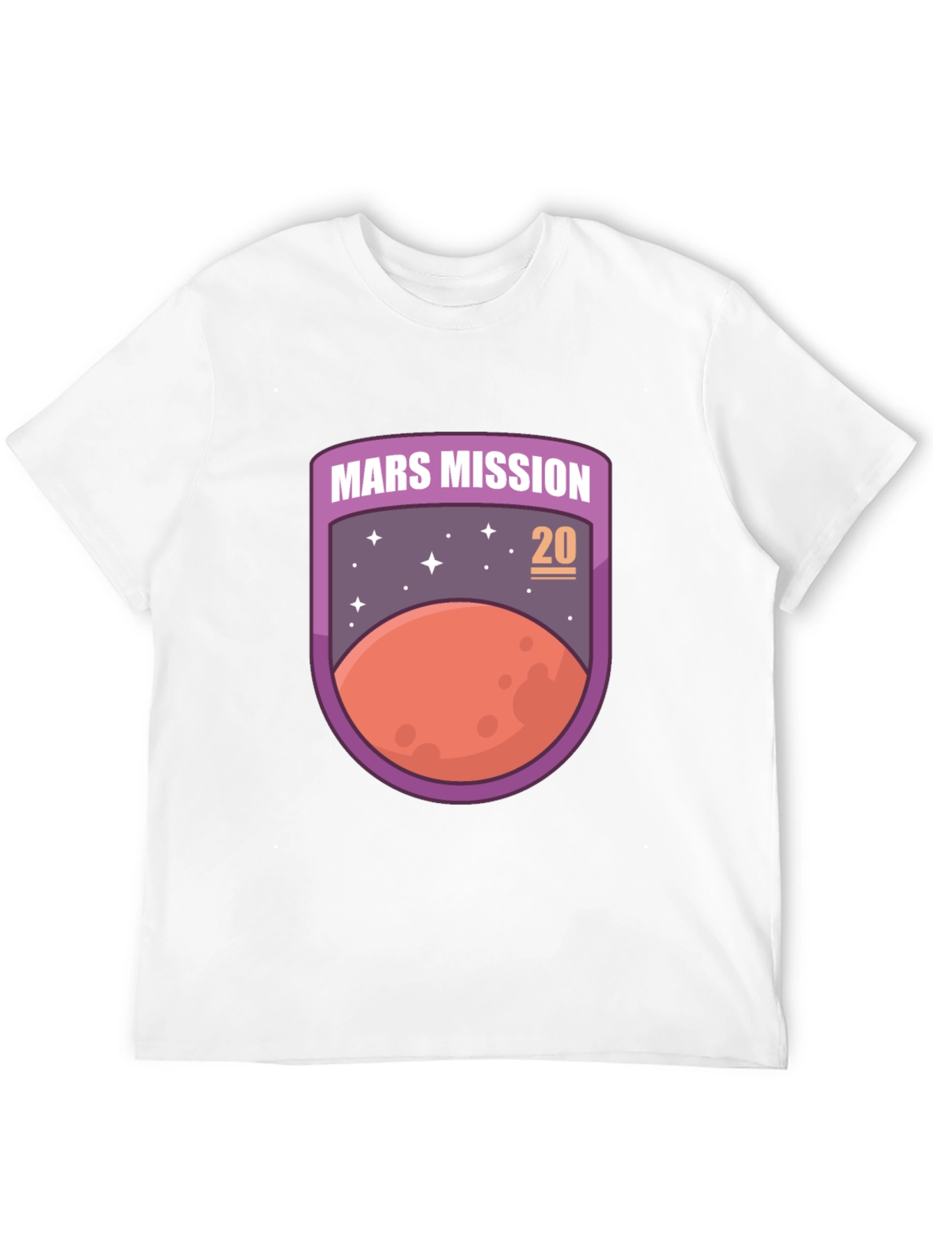 Mars Mission 20 Unisex T-Shirt Space Graphic Tee