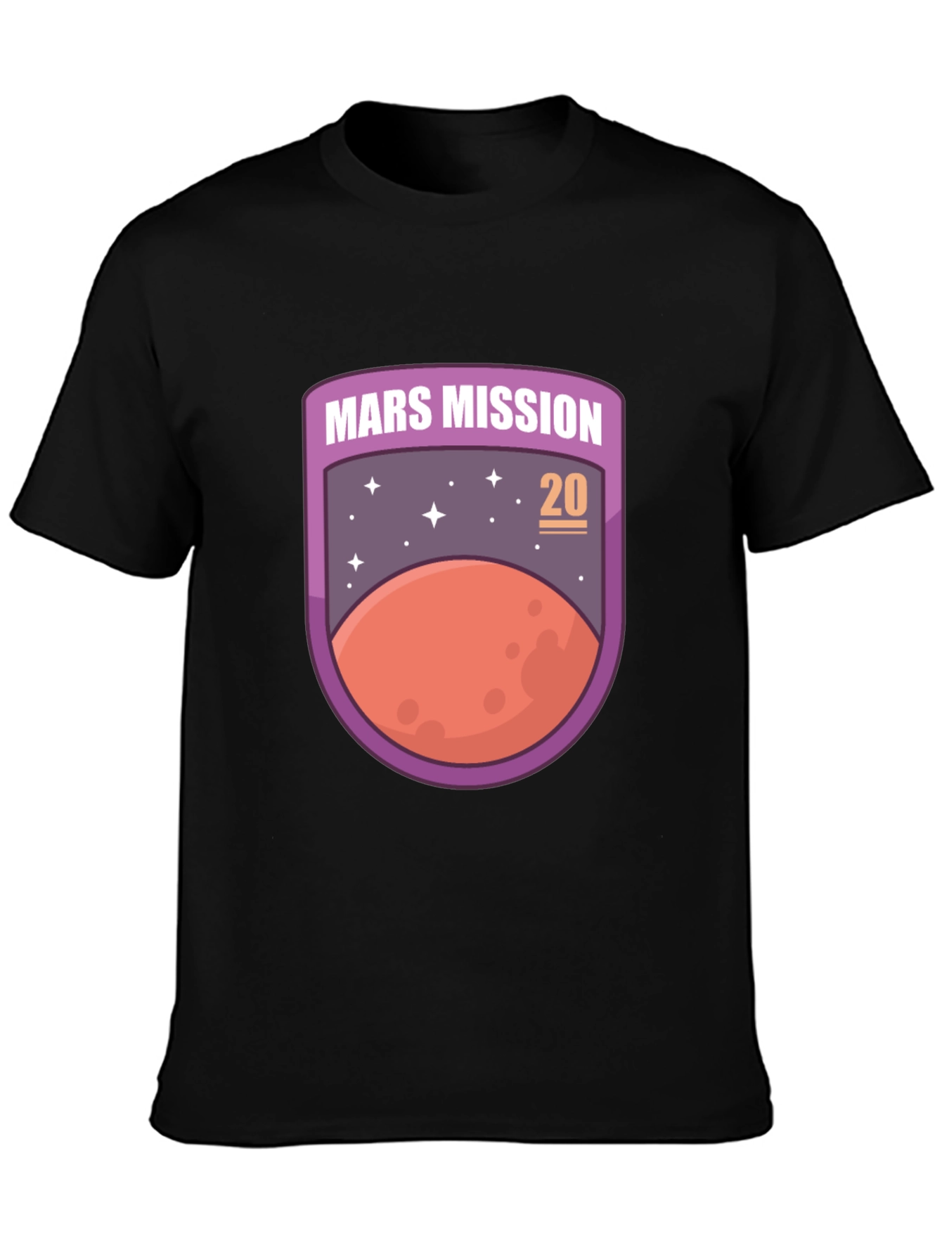 Mars Mission 20 Unisex T-Shirt Space Graphic Tee