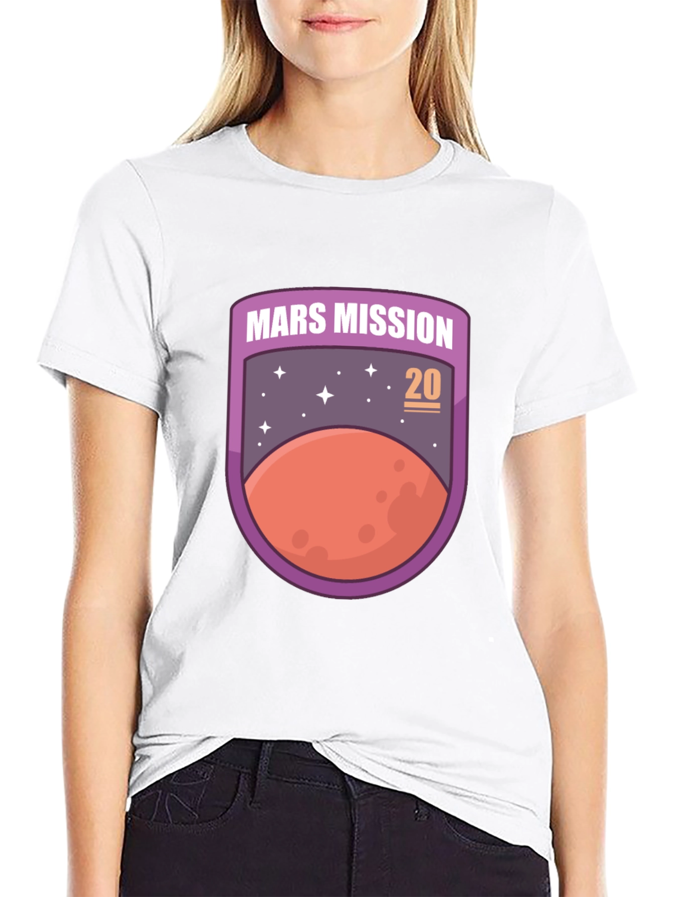 Mars Mission 20 Unisex T-Shirt Space Graphic Tee