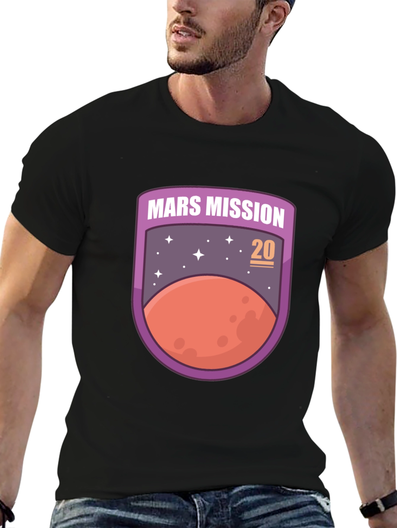 Mars Mission 20 Unisex T-Shirt Space Graphic Tee