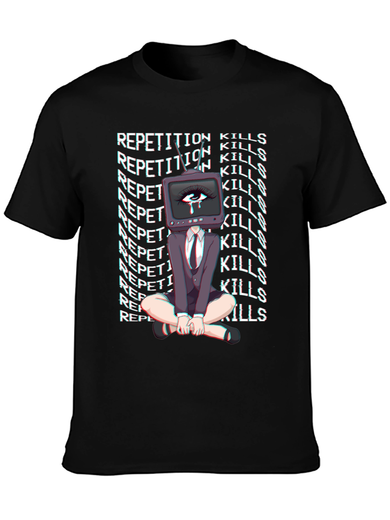 Repetition Kills Graphic Tee - Trendy Statement Shirt