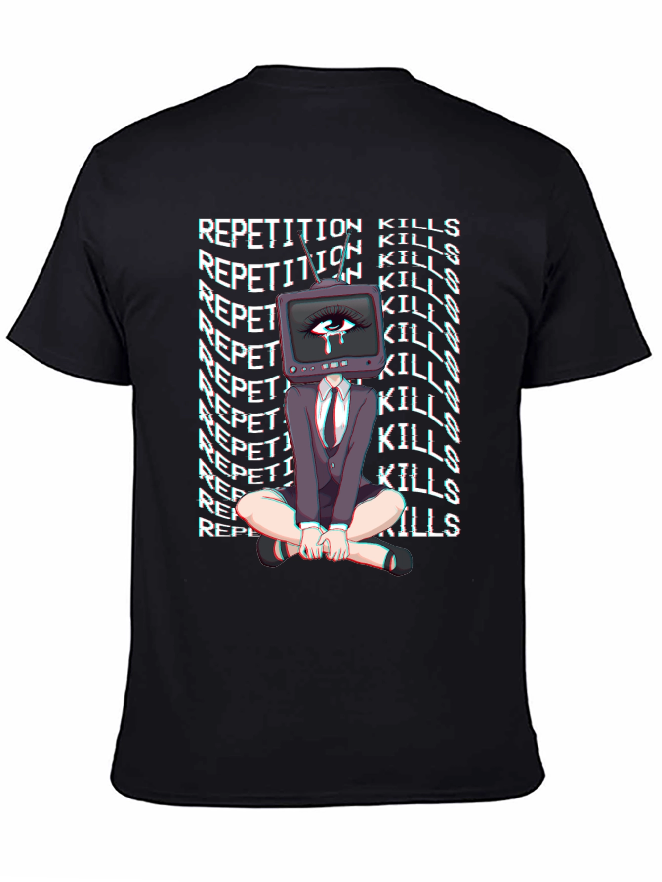 Repetition Kills Graphic Tee - Trendy Statement Shirt