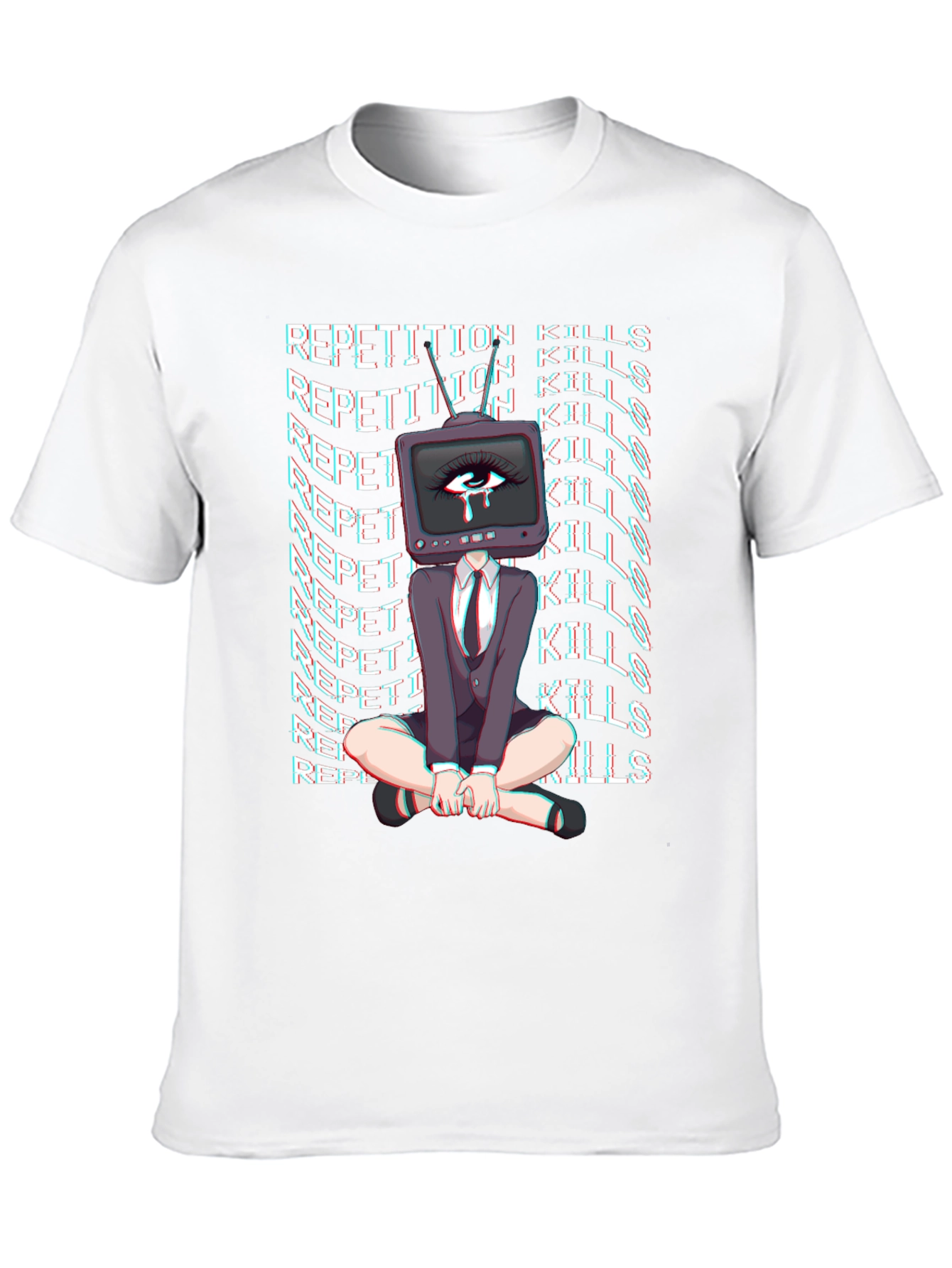 Repetition Kills Graphic Tee - Trendy Statement Shirt