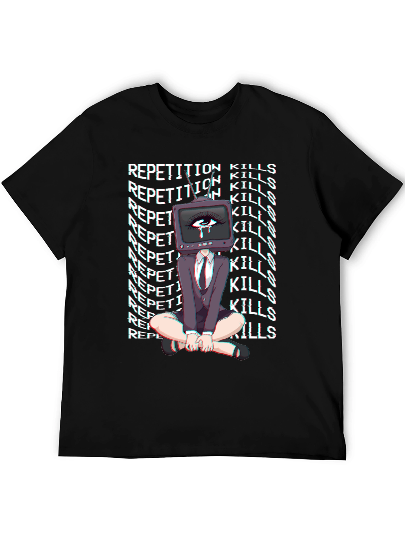 Repetition Kills Graphic Tee - Trendy Statement Shirt