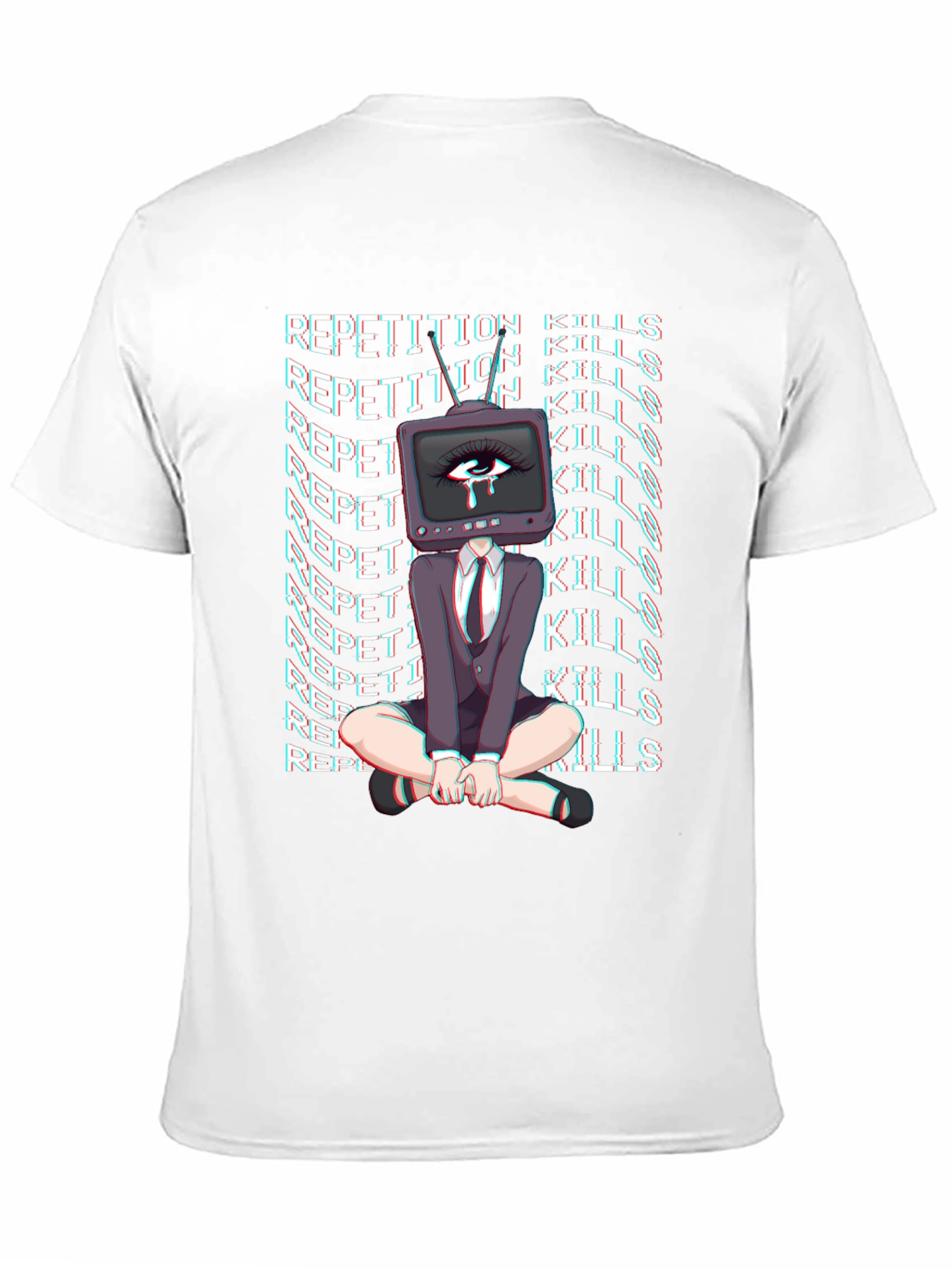 Repetition Kills Graphic Tee - Trendy Statement Shirt