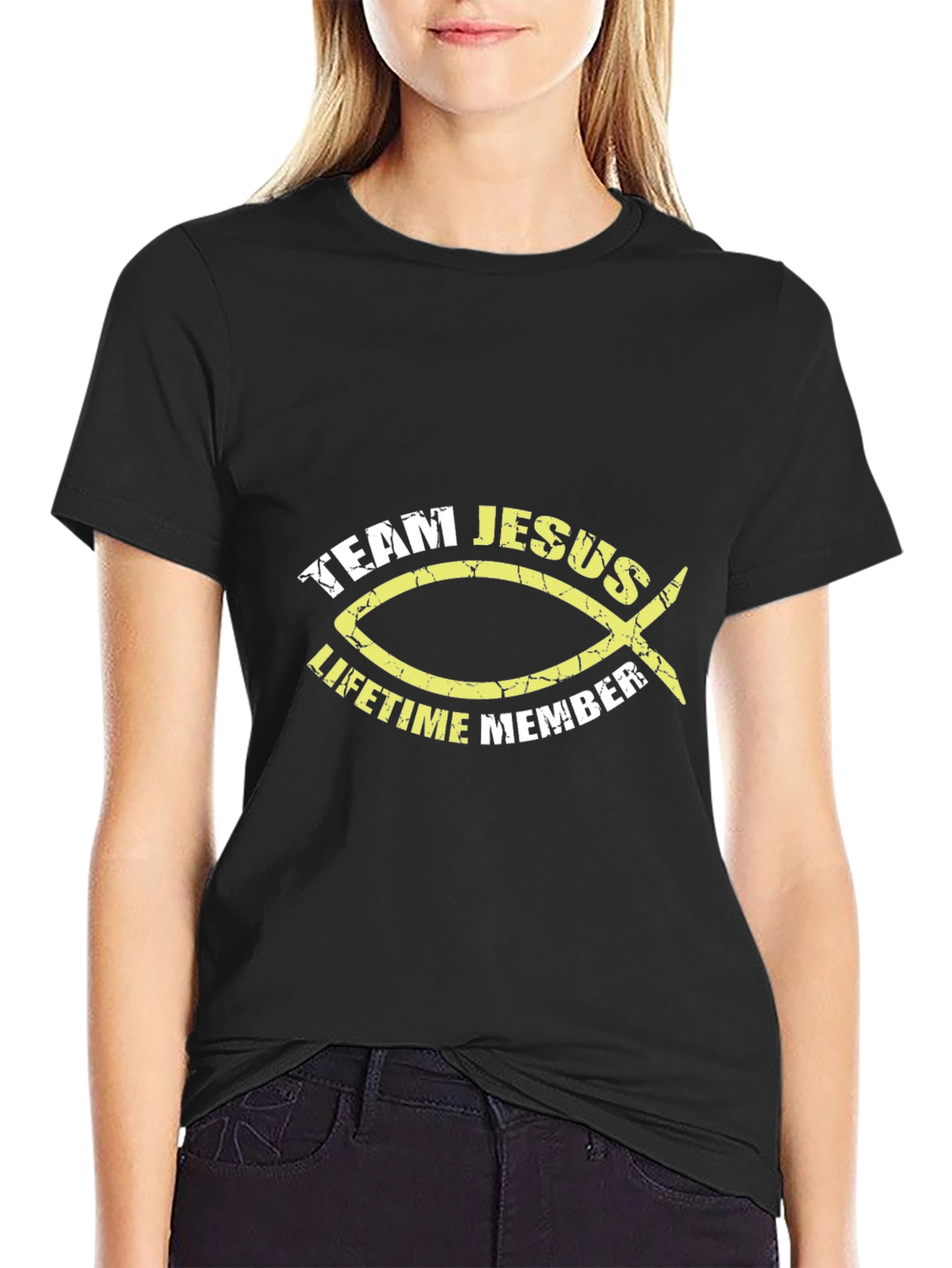 Team Jesus Lifetime Member Black T-Shirt