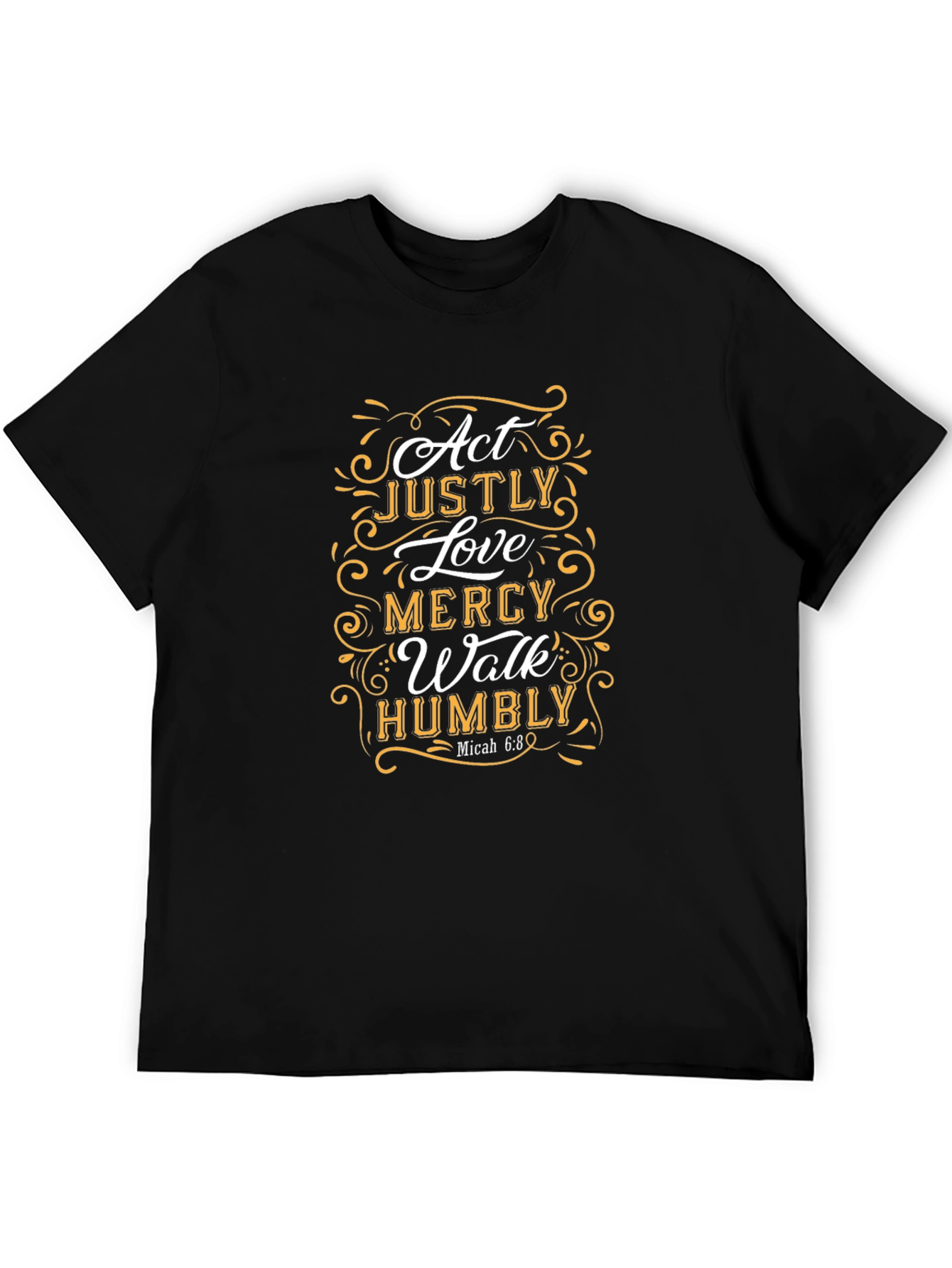 Act Justly Christian T-Shirt - Micah 6:8 Scripture Tee