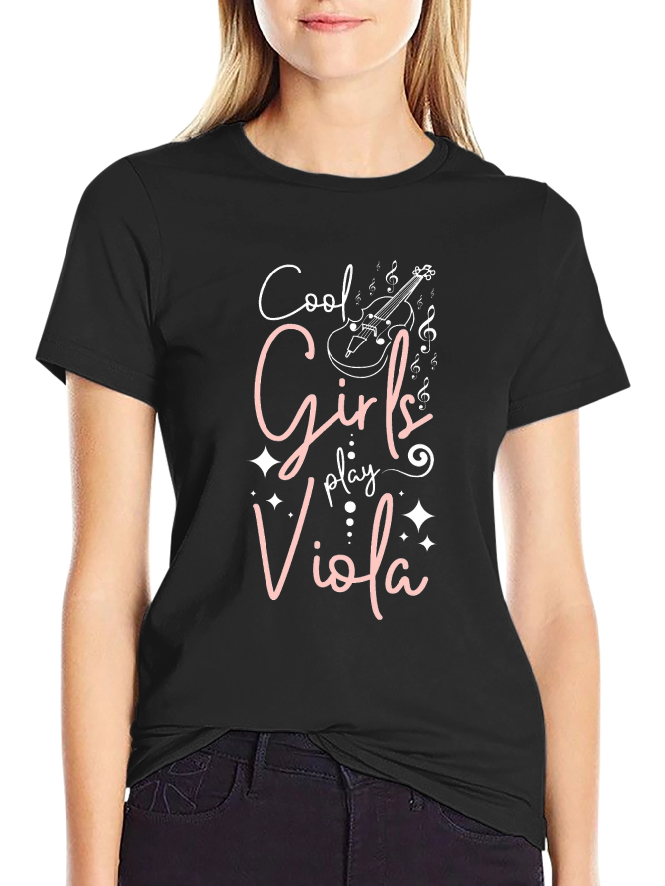 Cool Girls Play Viola T-Shirt - Music Lover Tee