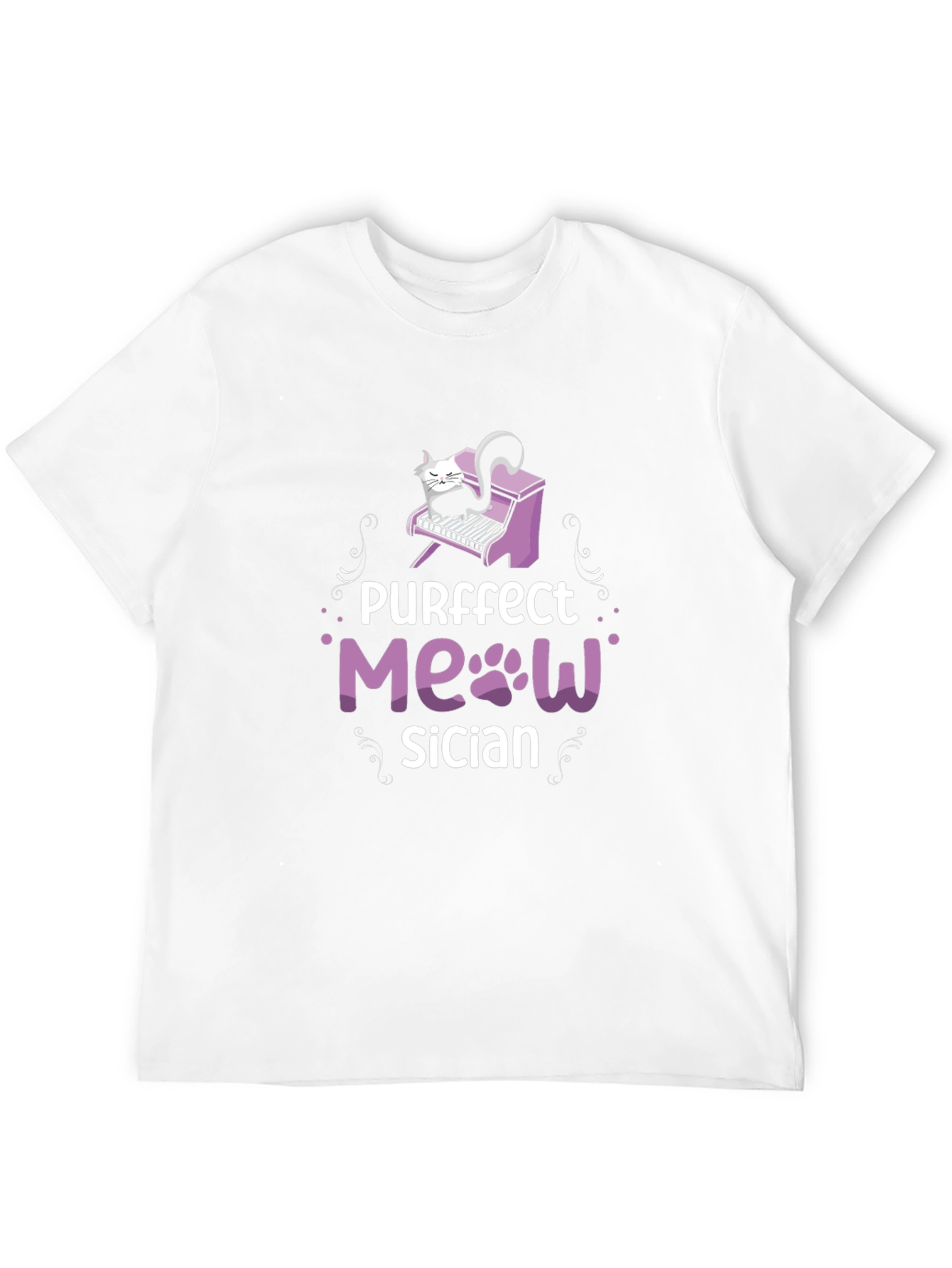 Purrfect Musician Cat Piano T-Shirt