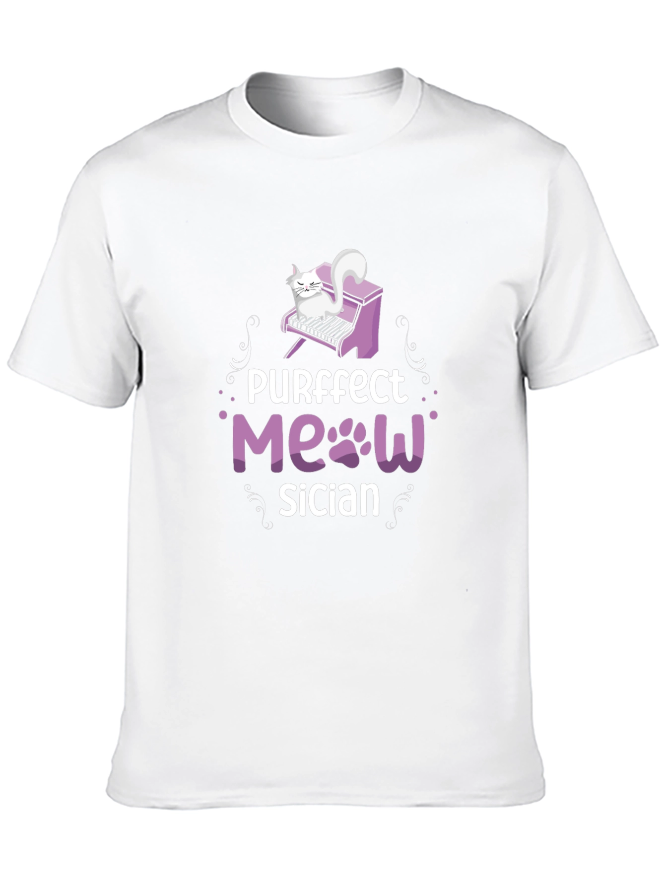 Purrfect Musician Cat Piano T-Shirt