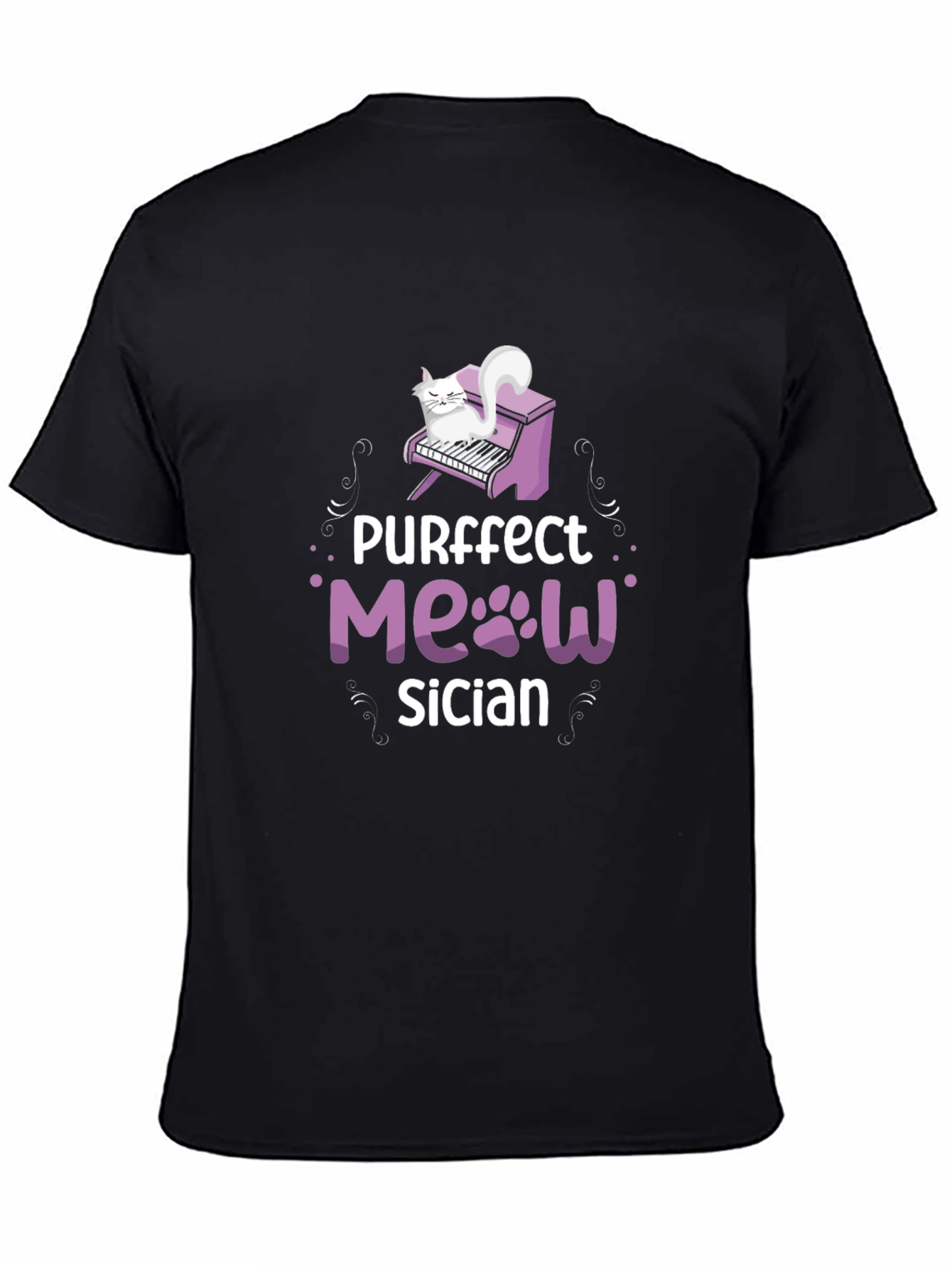 Purrfect Musician Cat Piano T-Shirt