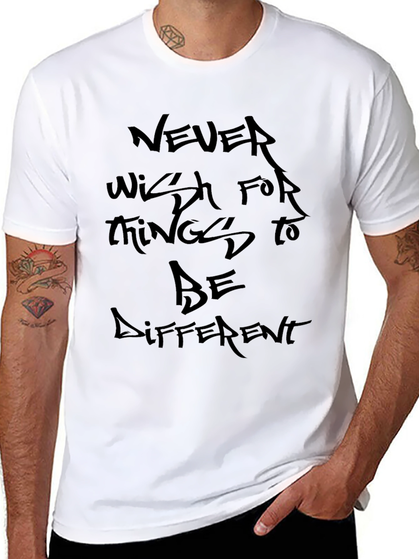 Never Wish T-Shirt - Inspiring Graphic Tee