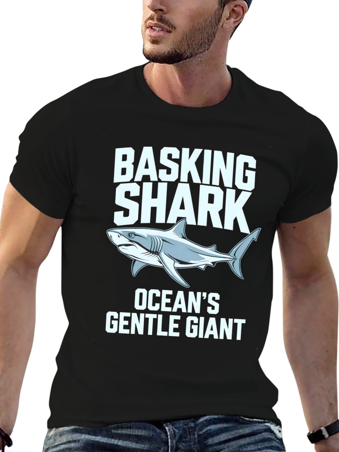 Basking Shark Oceans Gentle Giant Graphic T-Shirt