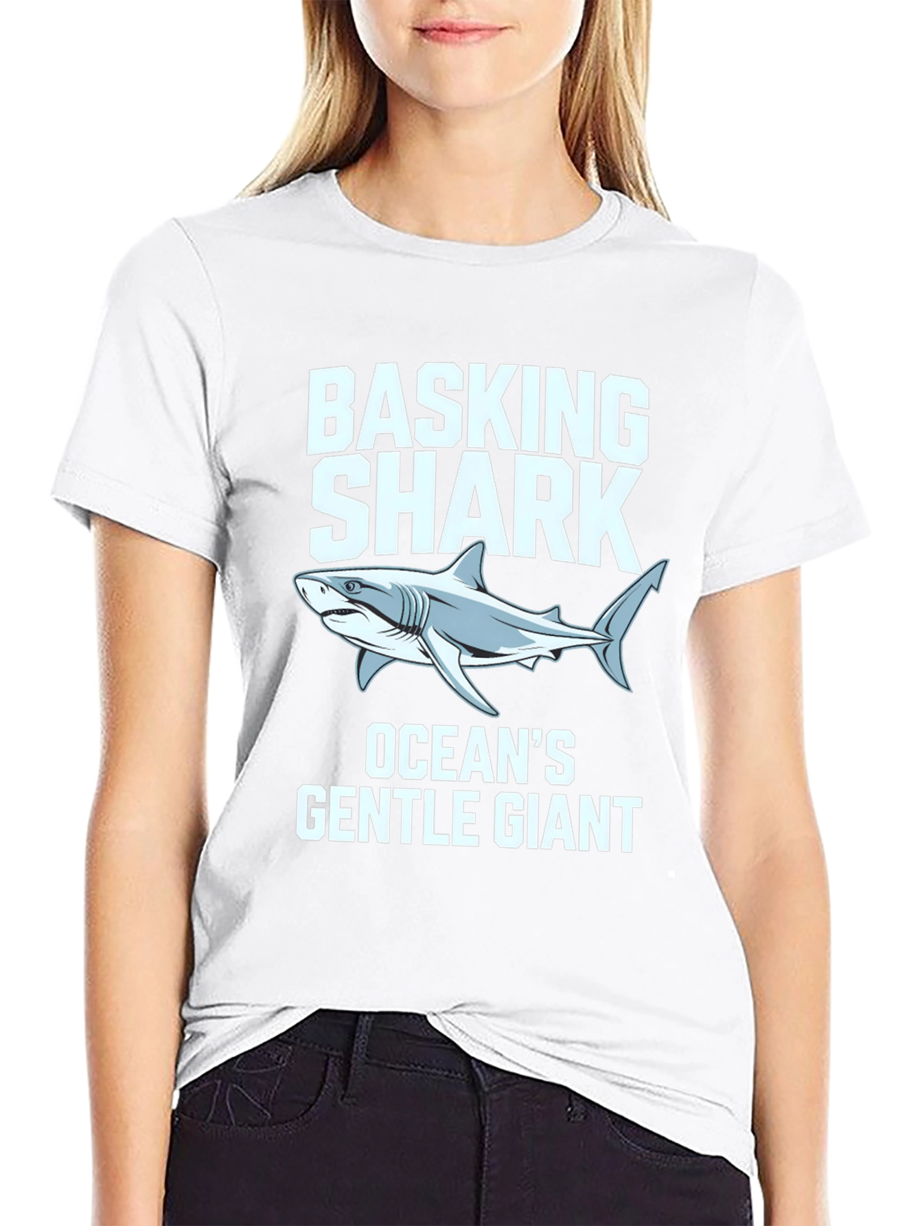 Basking Shark Oceans Gentle Giant Graphic T-Shirt