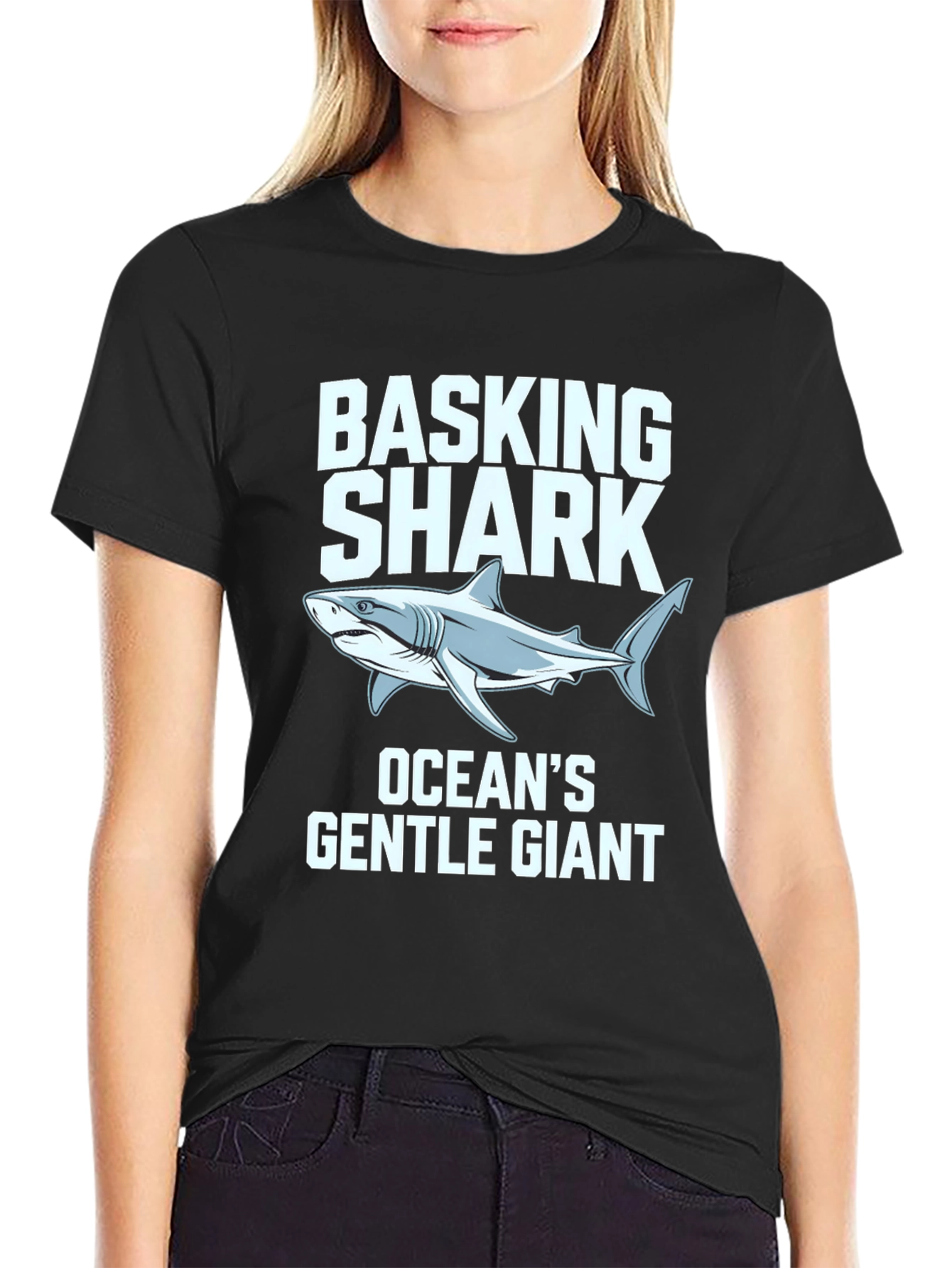 Basking Shark Oceans Gentle Giant Graphic T-Shirt