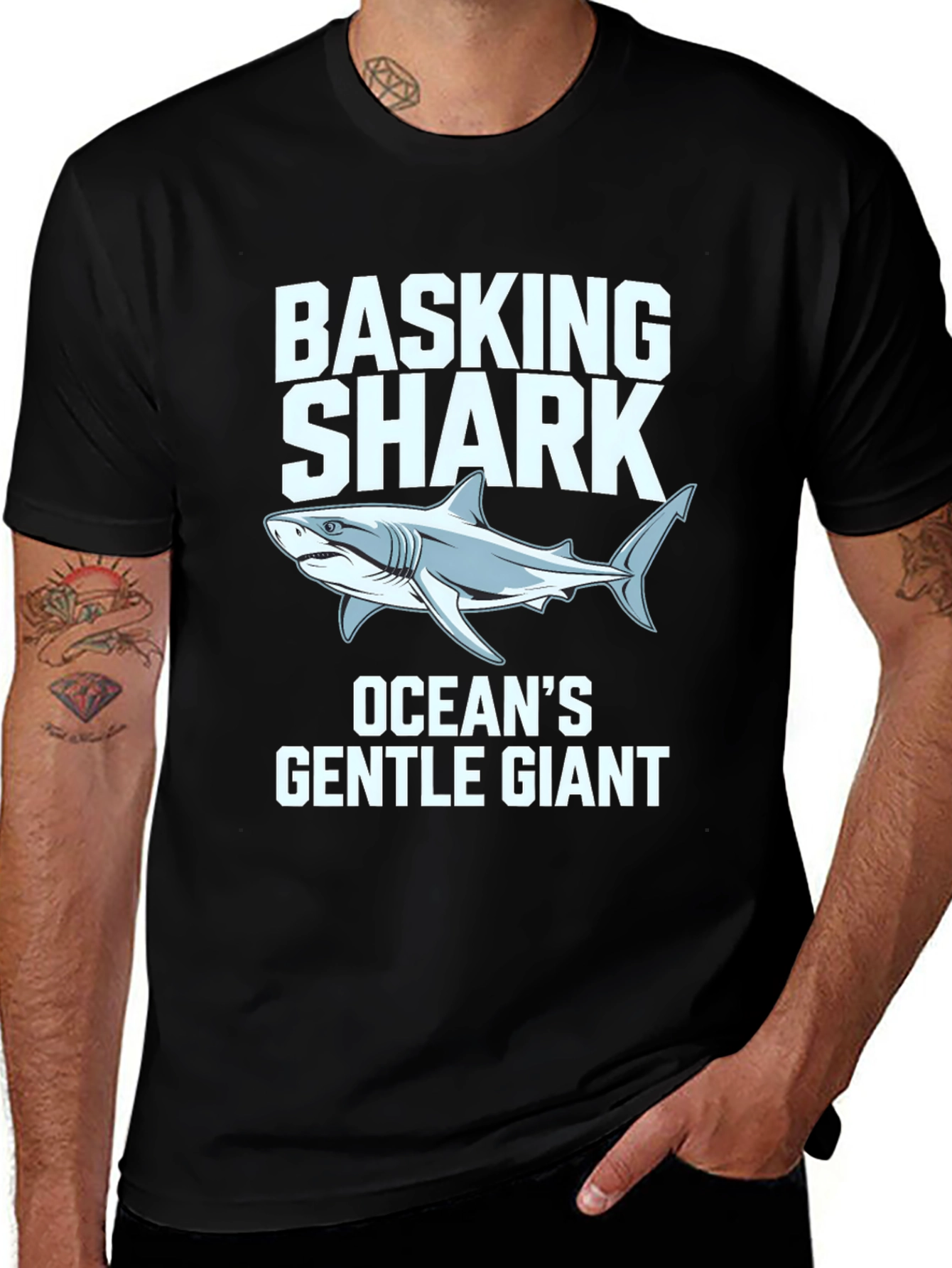 Basking Shark Oceans Gentle Giant Graphic T-Shirt