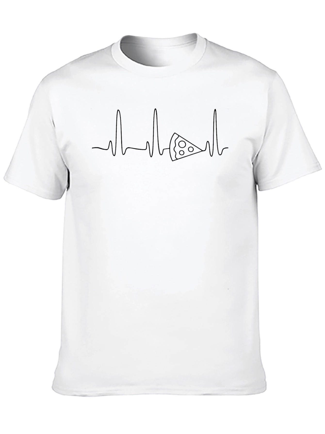 Pizza Heartbeat Graphic T-Shirt
