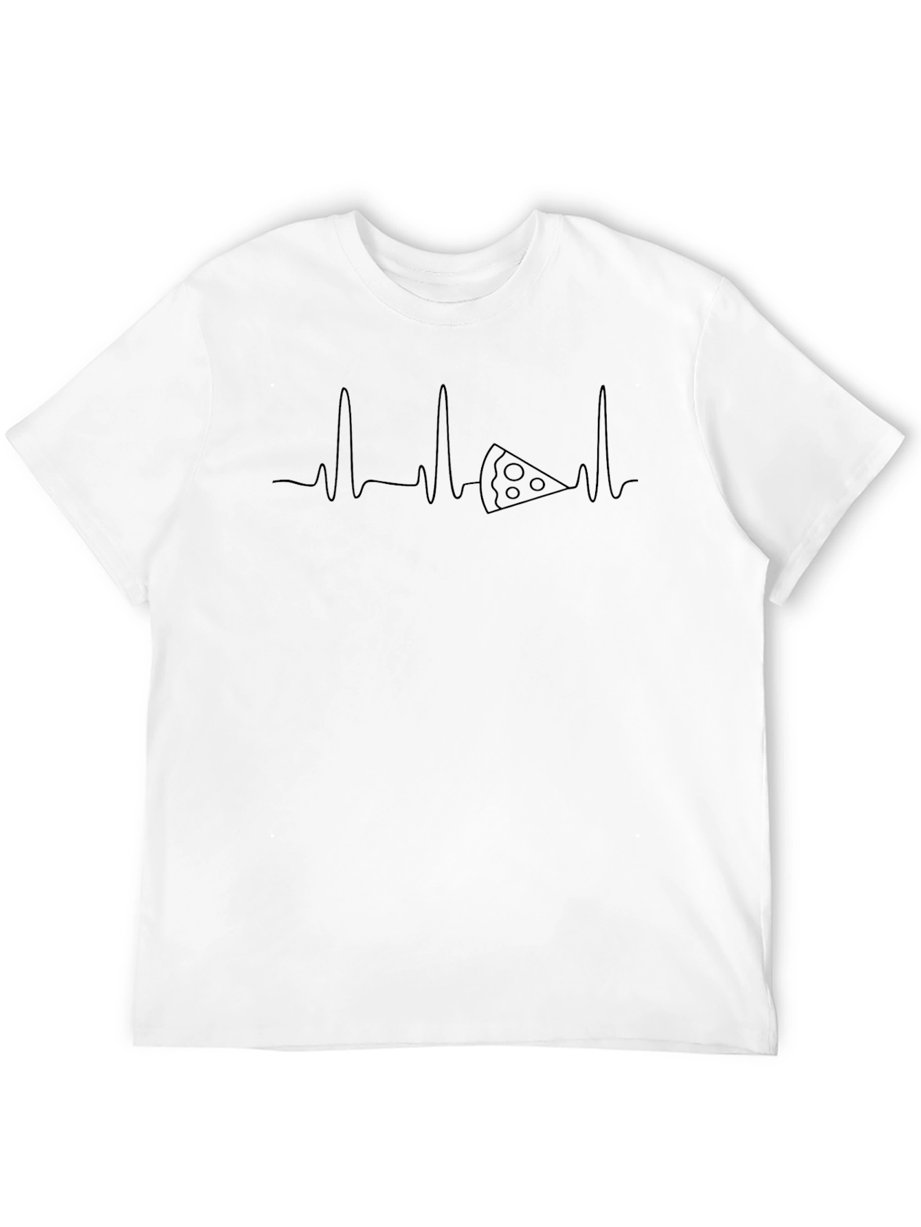 Pizza Heartbeat Graphic T-Shirt