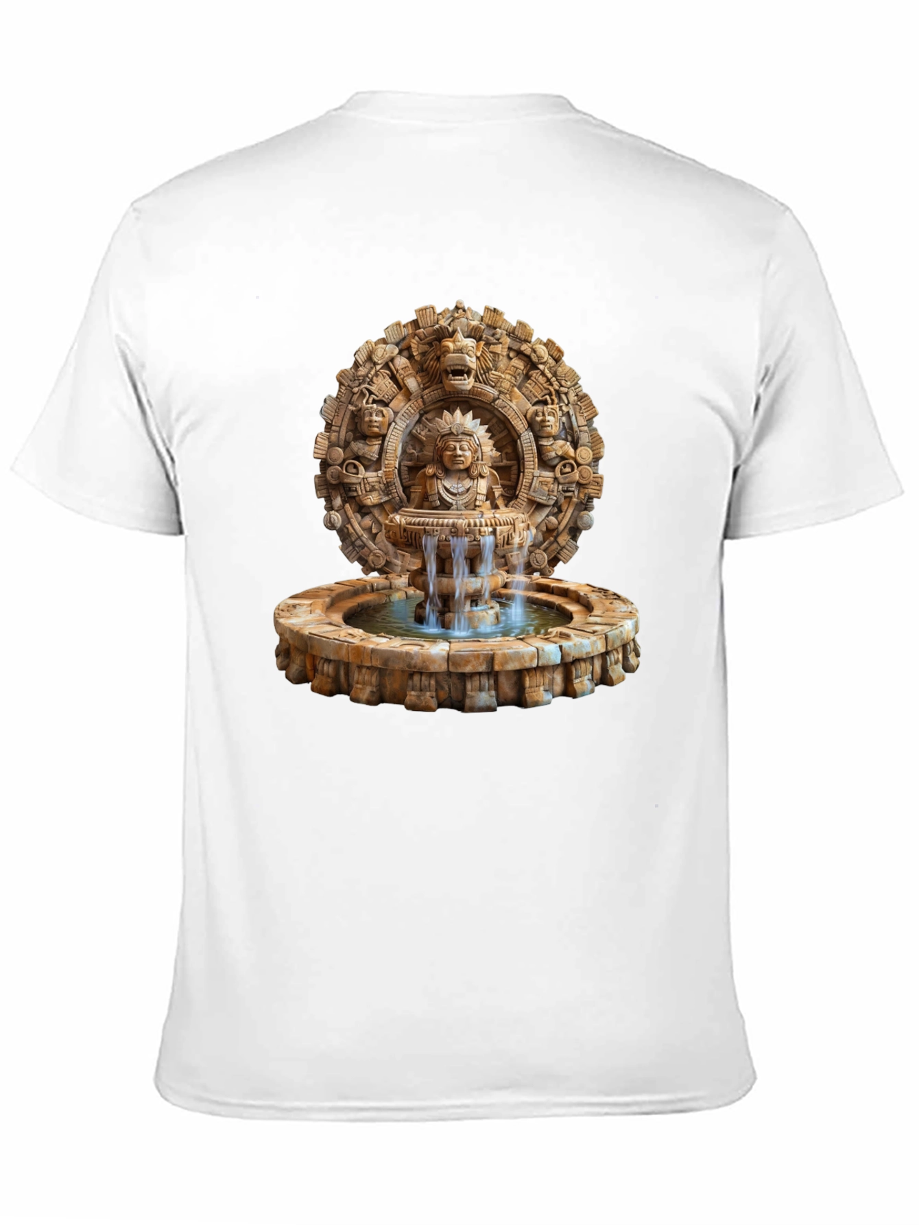 Aztec Fountain Graphic Tee - Black