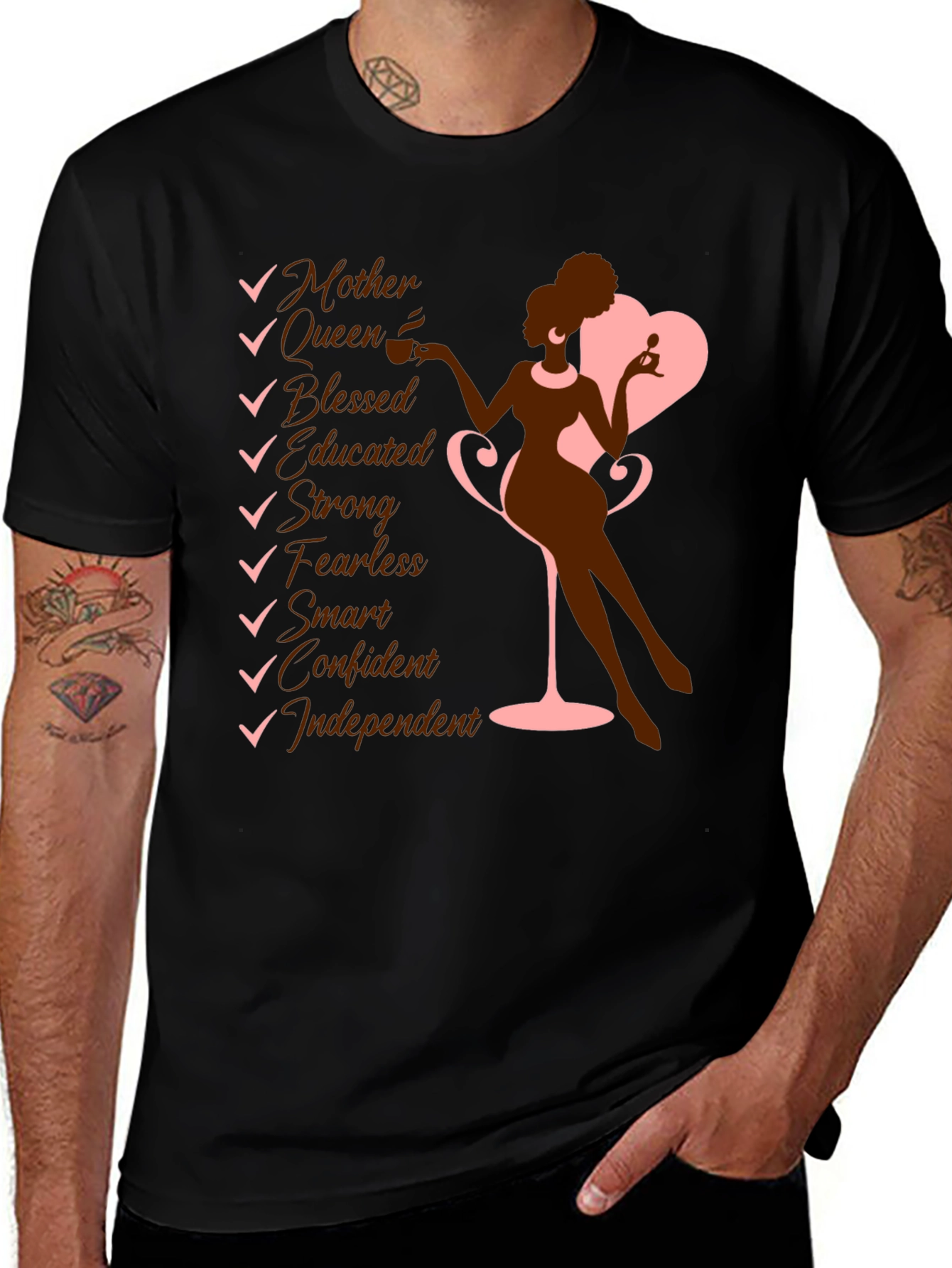 Empowered Woman Graphic Tee - Mother Queen Confident