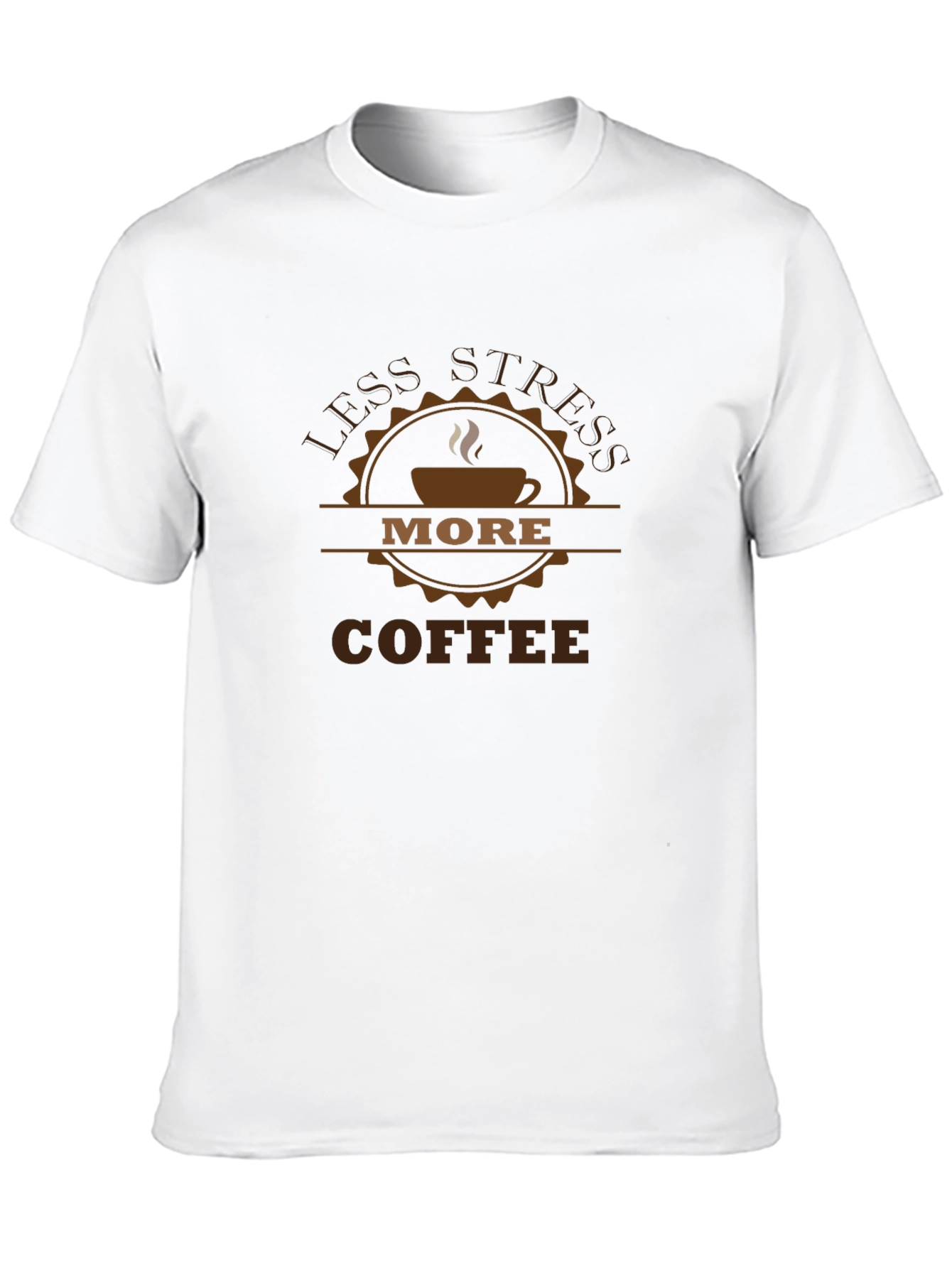Less Stress More Coffee Graphic T-Shirt