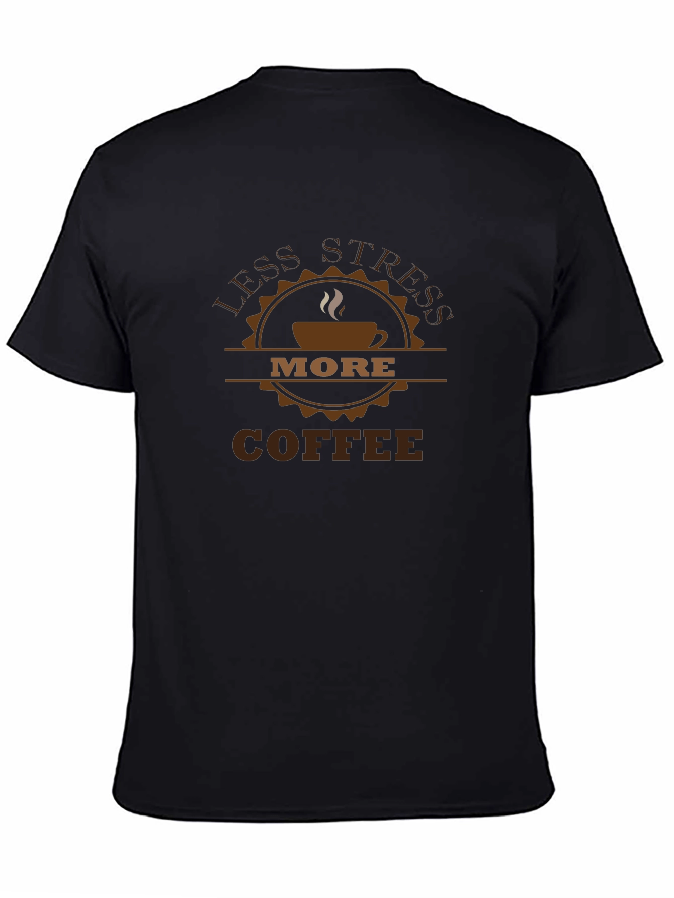 Less Stress More Coffee Graphic T-Shirt