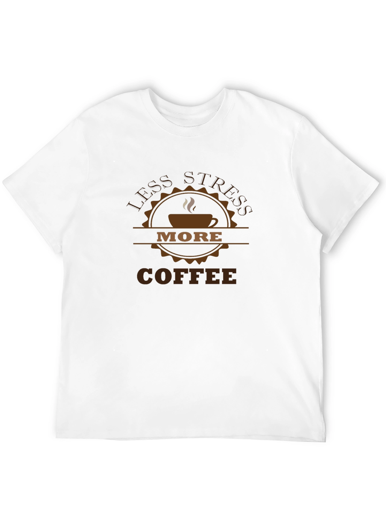 Less Stress More Coffee Graphic T-Shirt