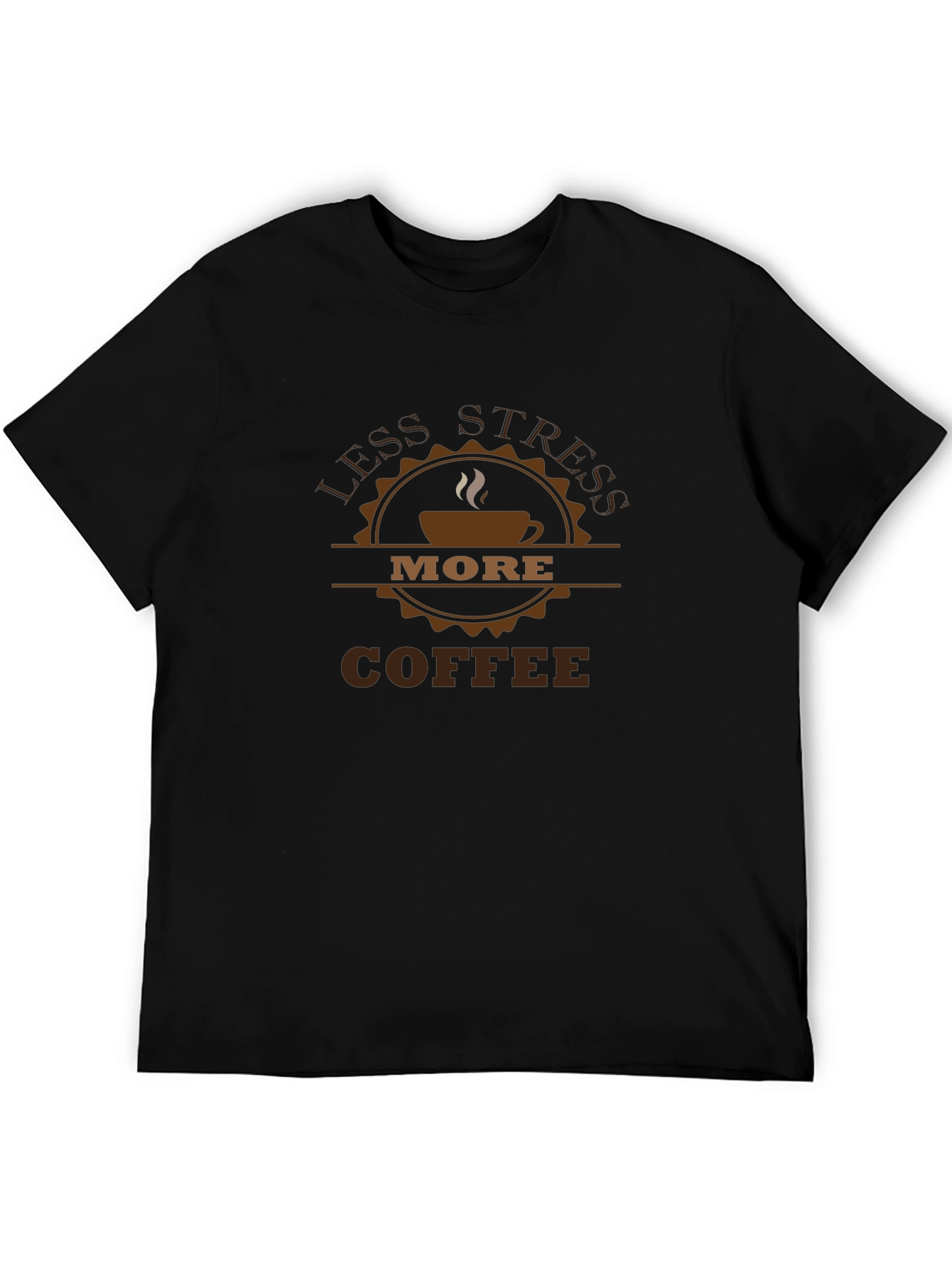Less Stress More Coffee Graphic T-Shirt