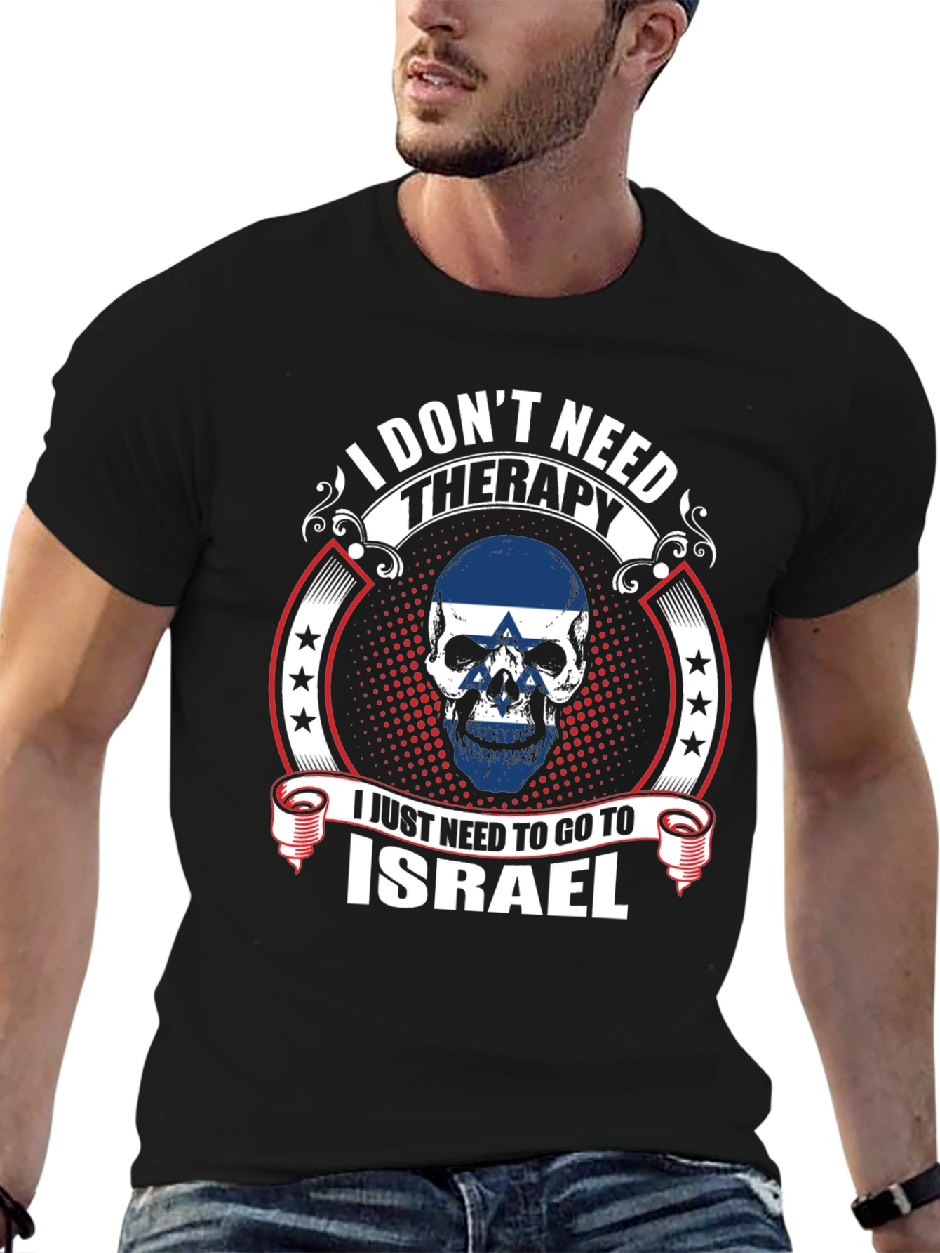Israel Skull Graphic Tee