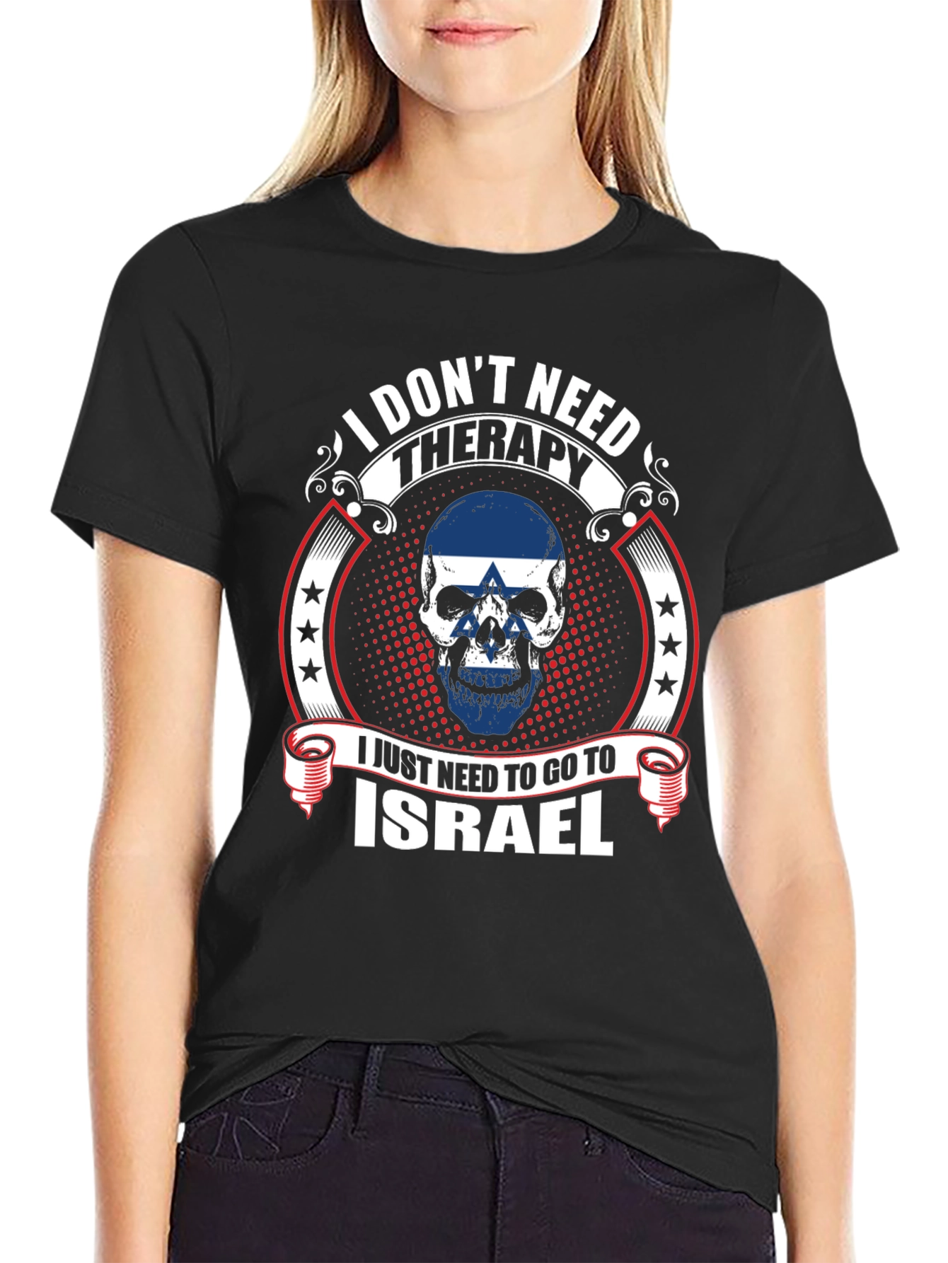 Israel Skull Graphic Tee