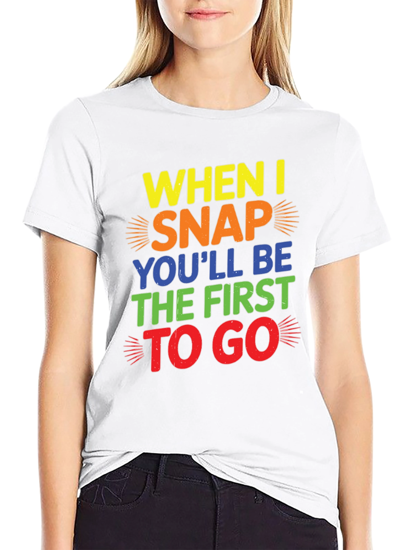 Funny Mens Graphic T-Shirt: When I Snap