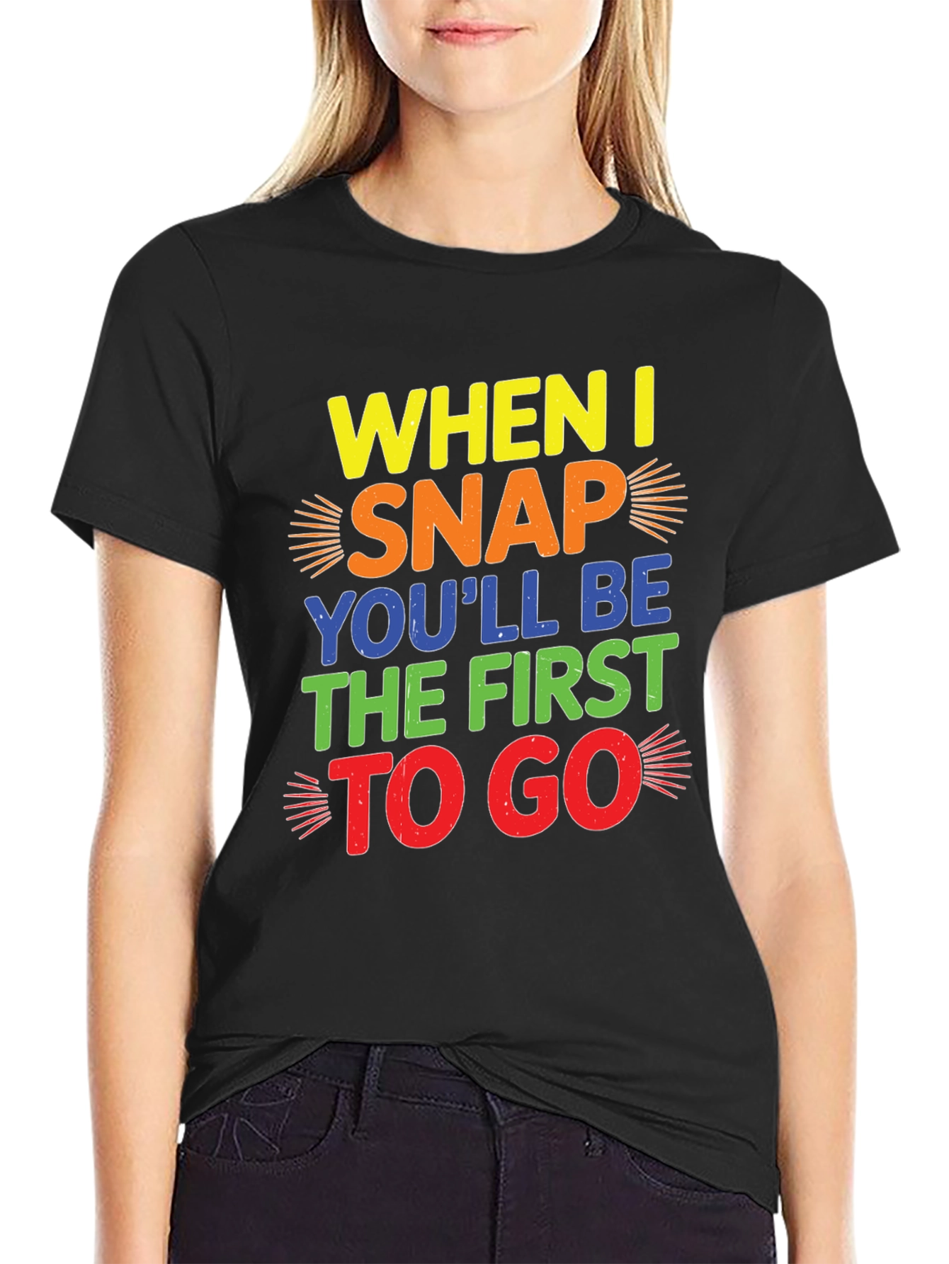 Funny Mens Graphic T-Shirt: When I Snap