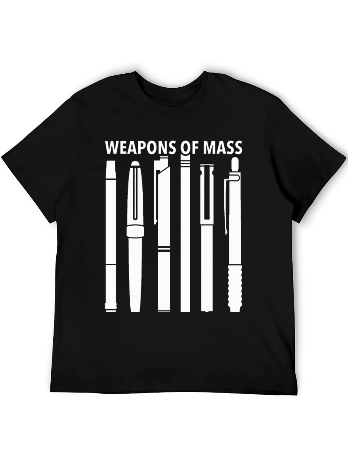 Weapons of Mass Pens Black T-Shirt