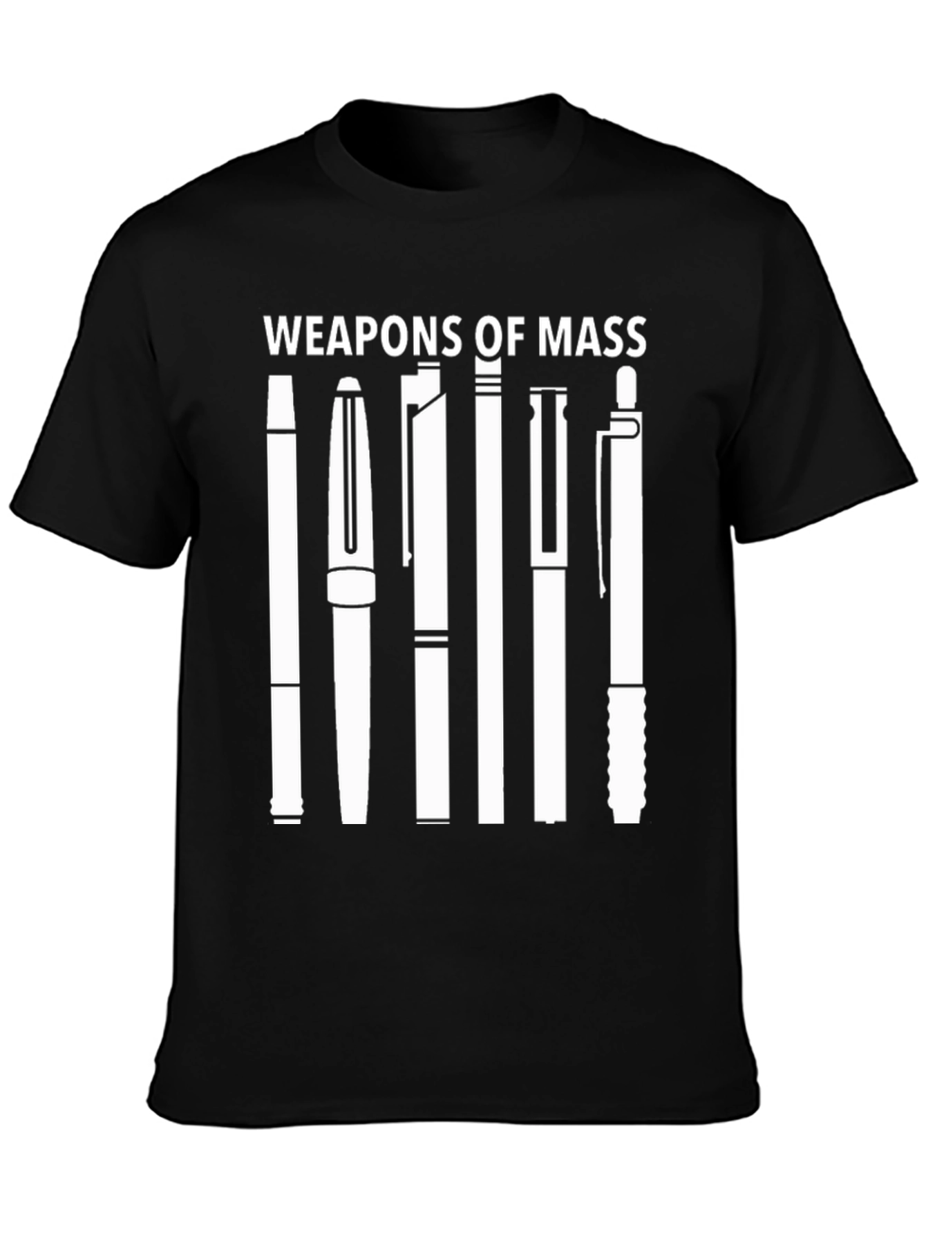 Weapons of Mass Pens Black T-Shirt